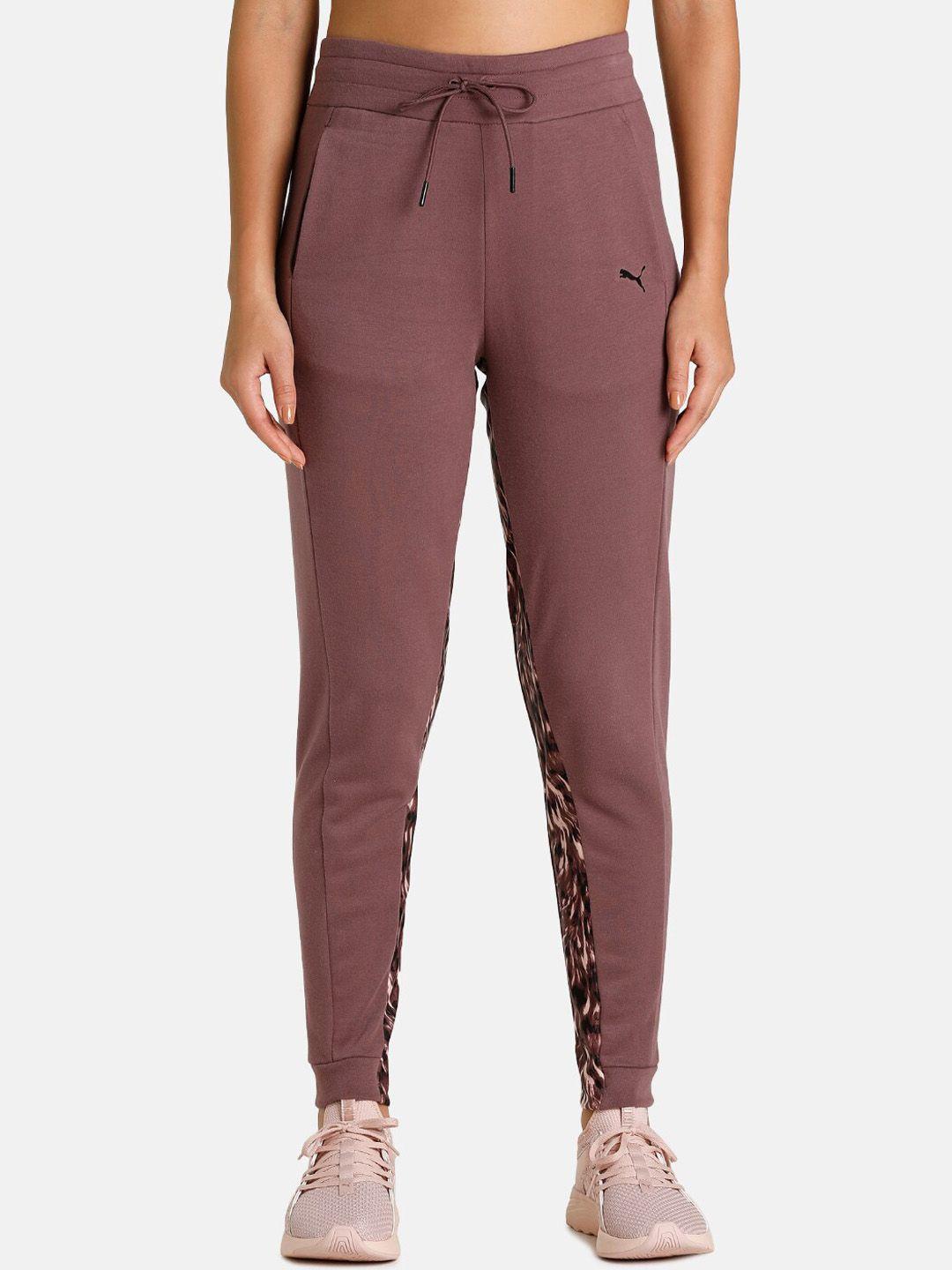 puma women dusty plum safari glam training jogger