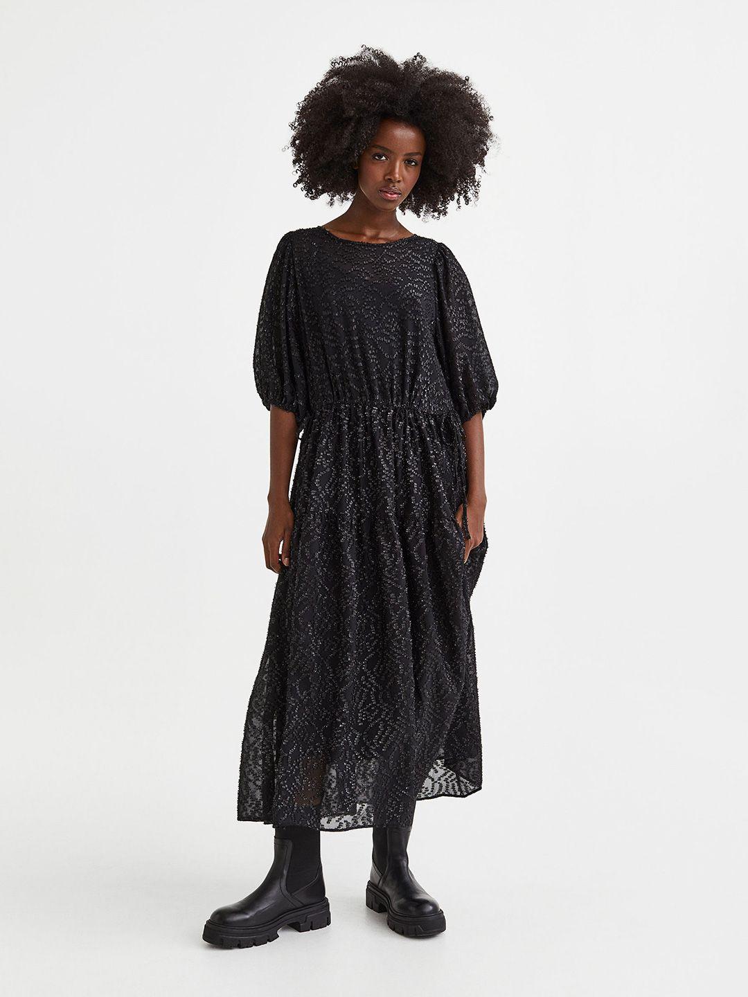 h&m woman balloon-sleeved dress