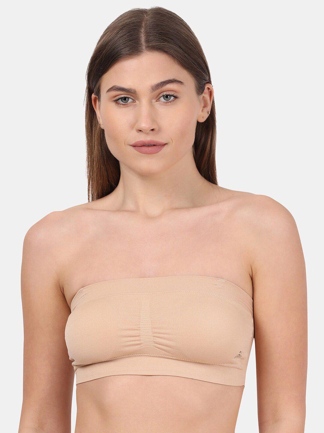 jockey nude-coloured non-wired bandeau bra