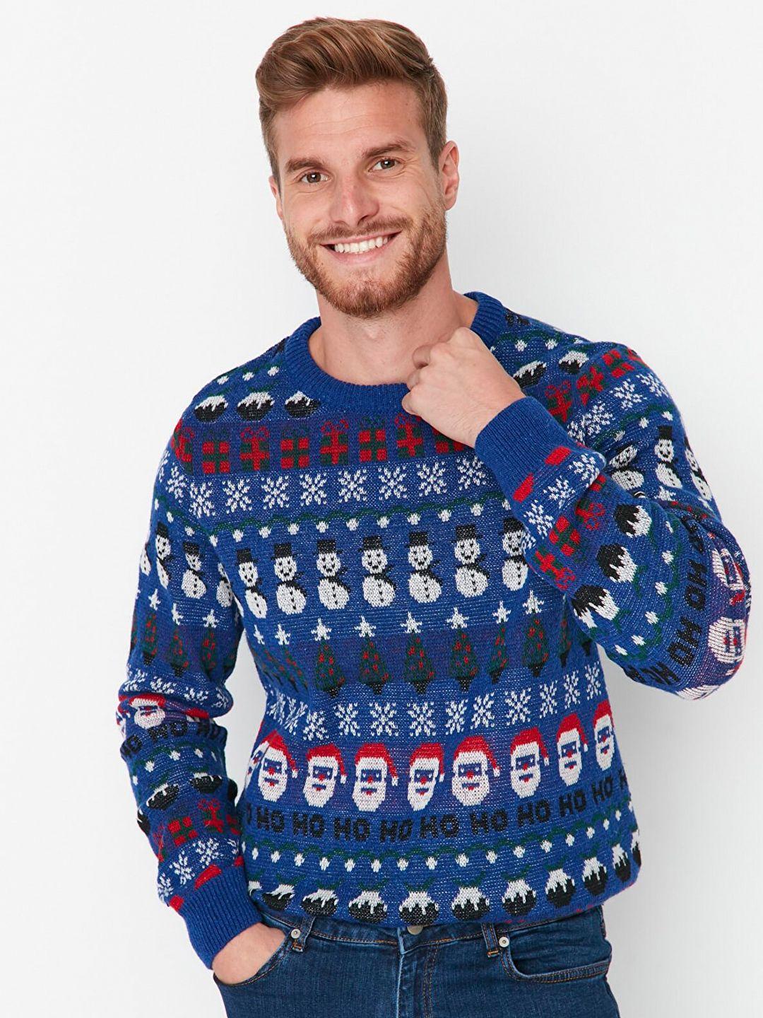 trendyol men printed pullover