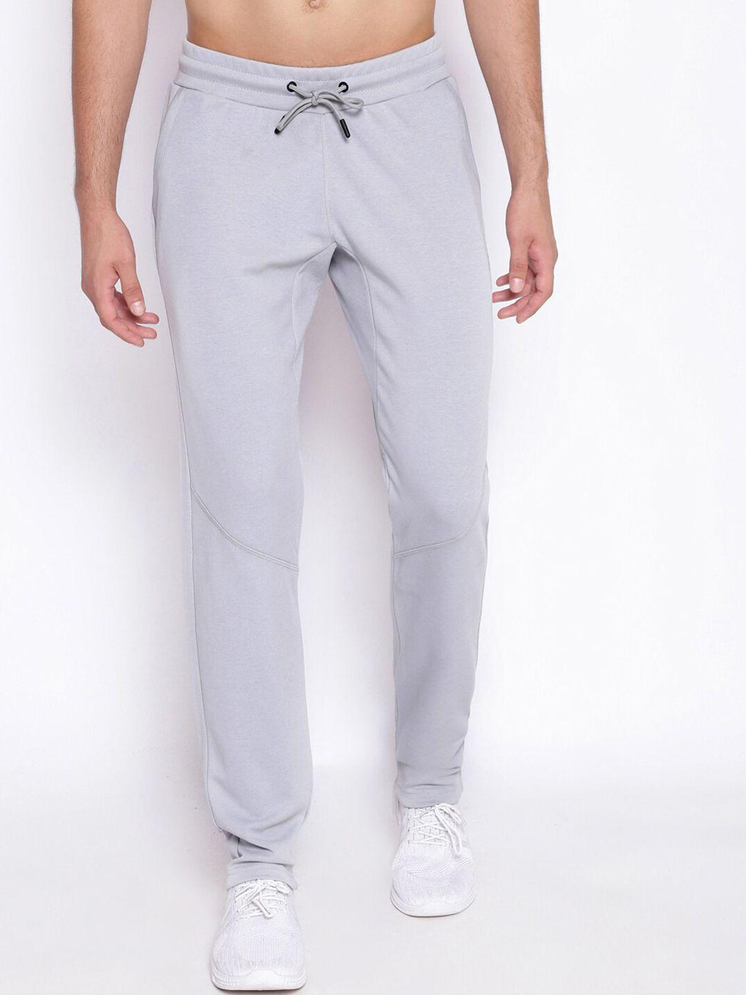 unpar men grey solid track pants