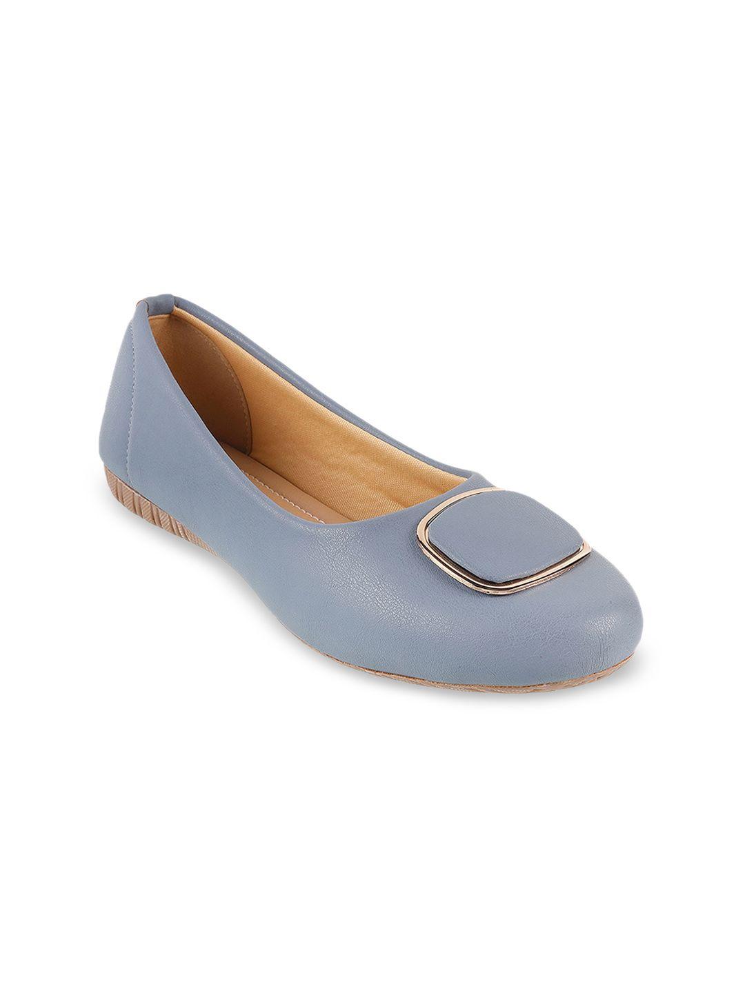 walkway by metro women blue ballerinas flats