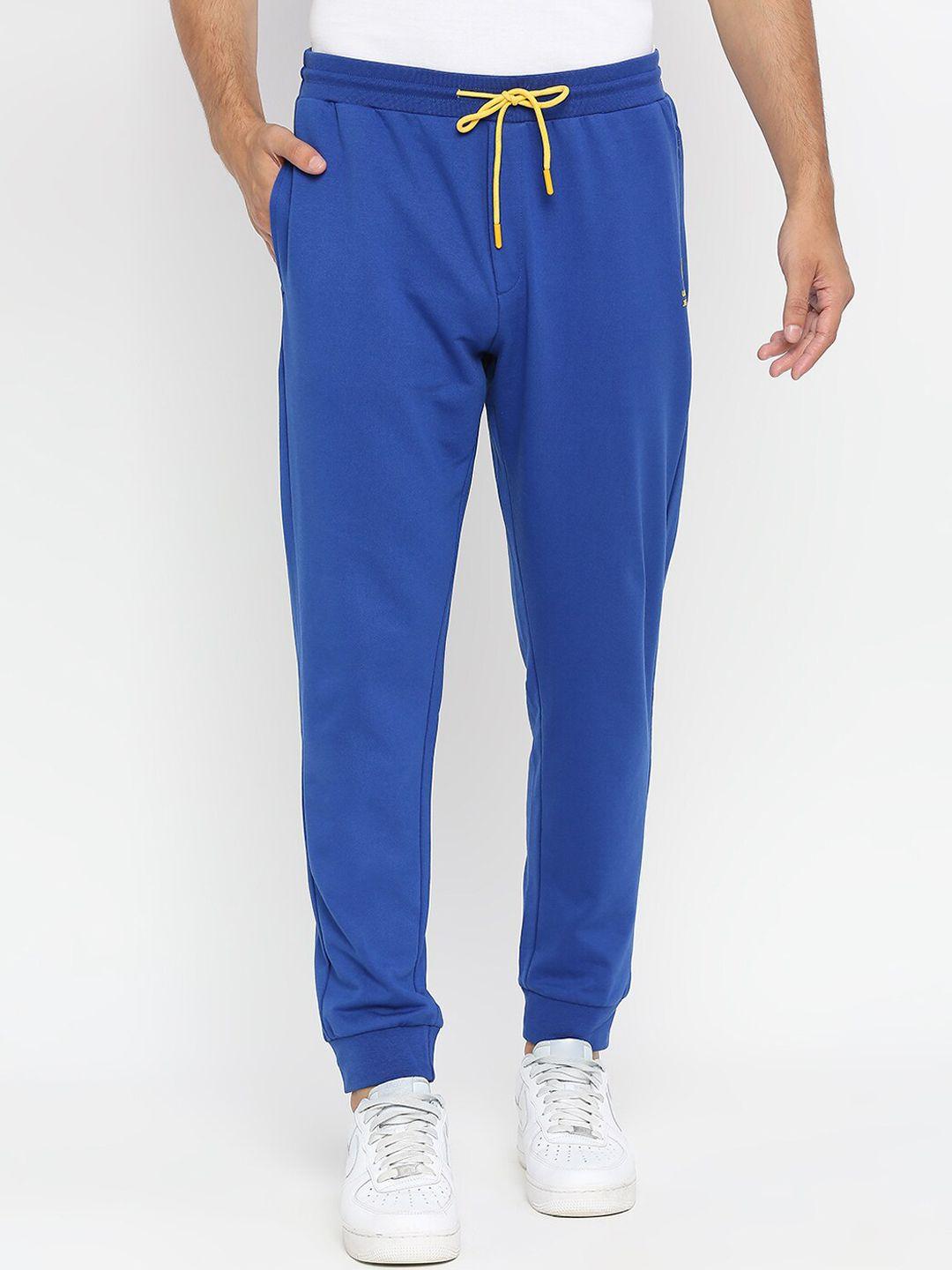 underjeans by spykar men blue solid joggers