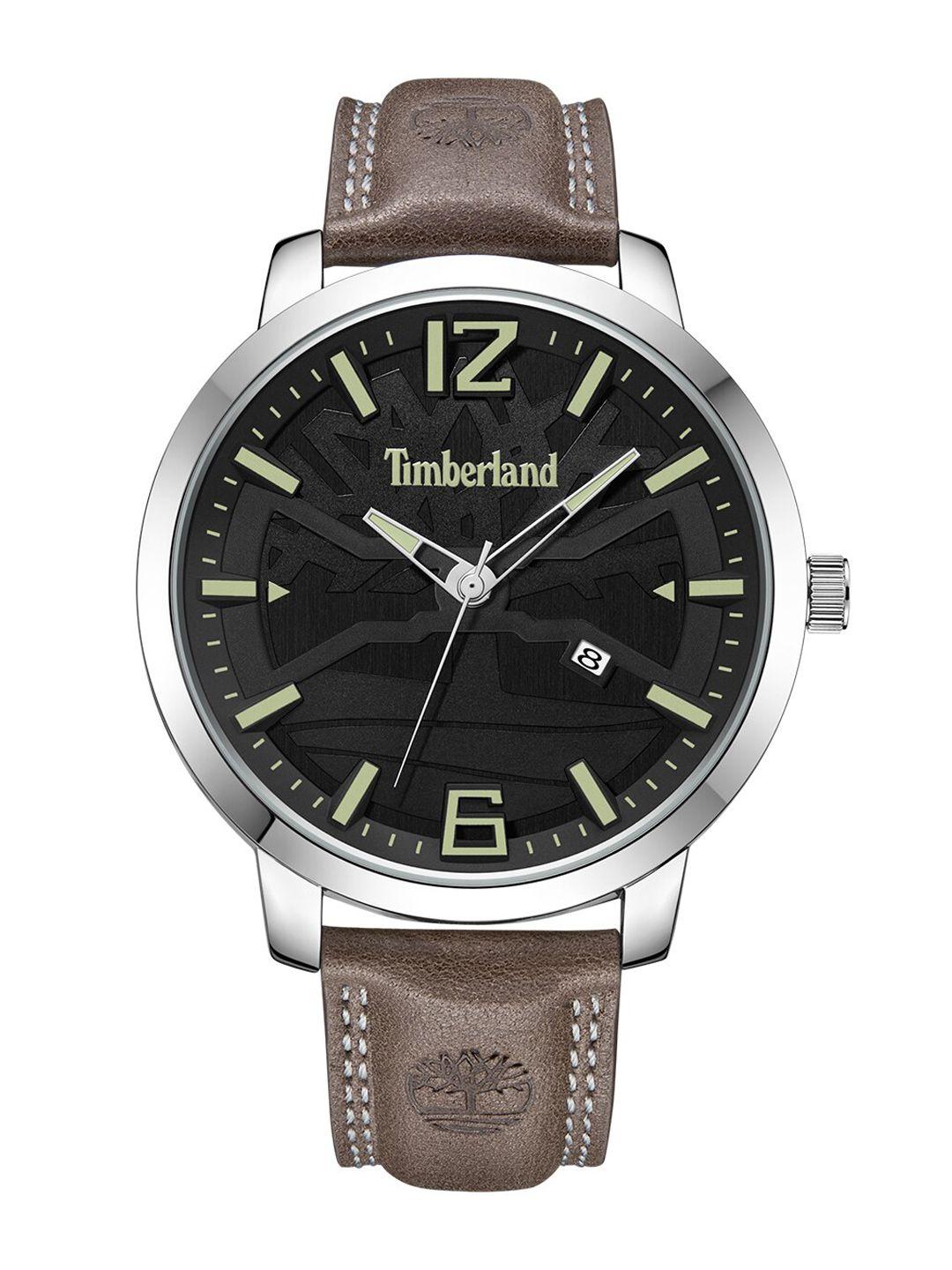 timberland men black solid clarksville analog watches tdwgb2132401