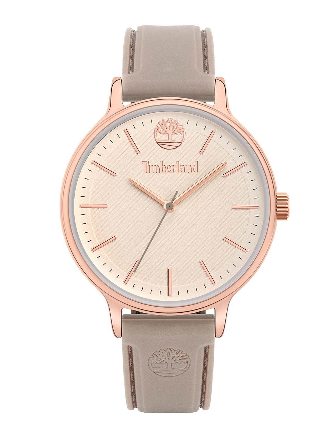 timberland women off-white chesley analog watches tbl.15956myr/63p