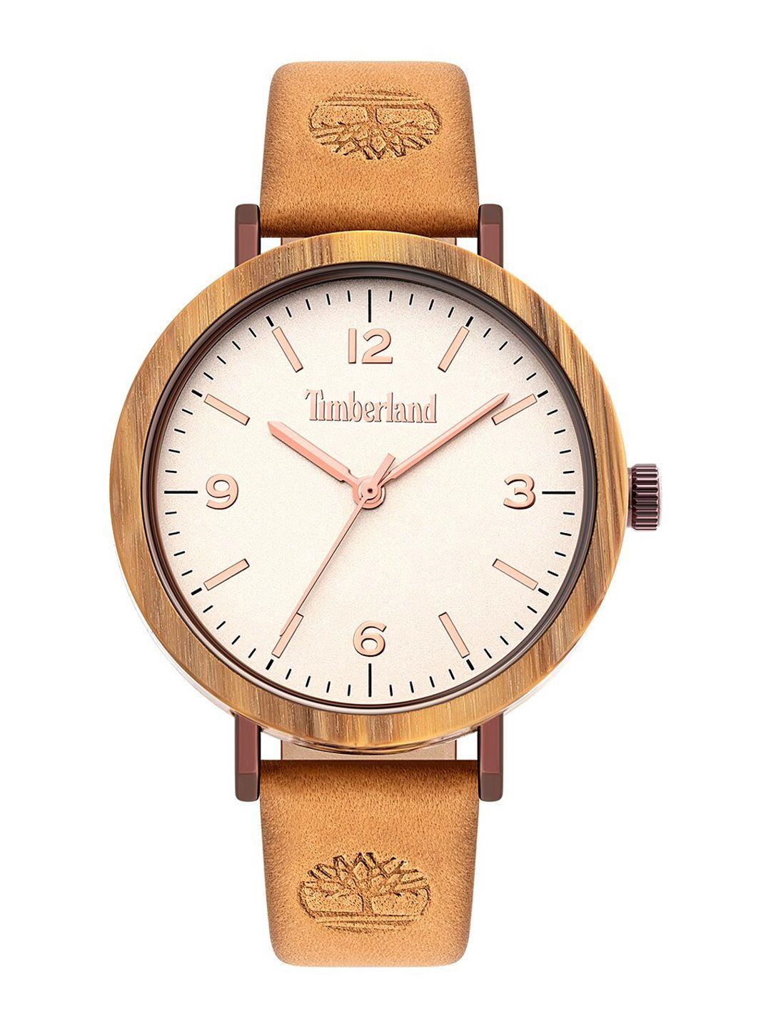 timberland women beige solid nayson analogue watchtbl.15958mybnbe/07