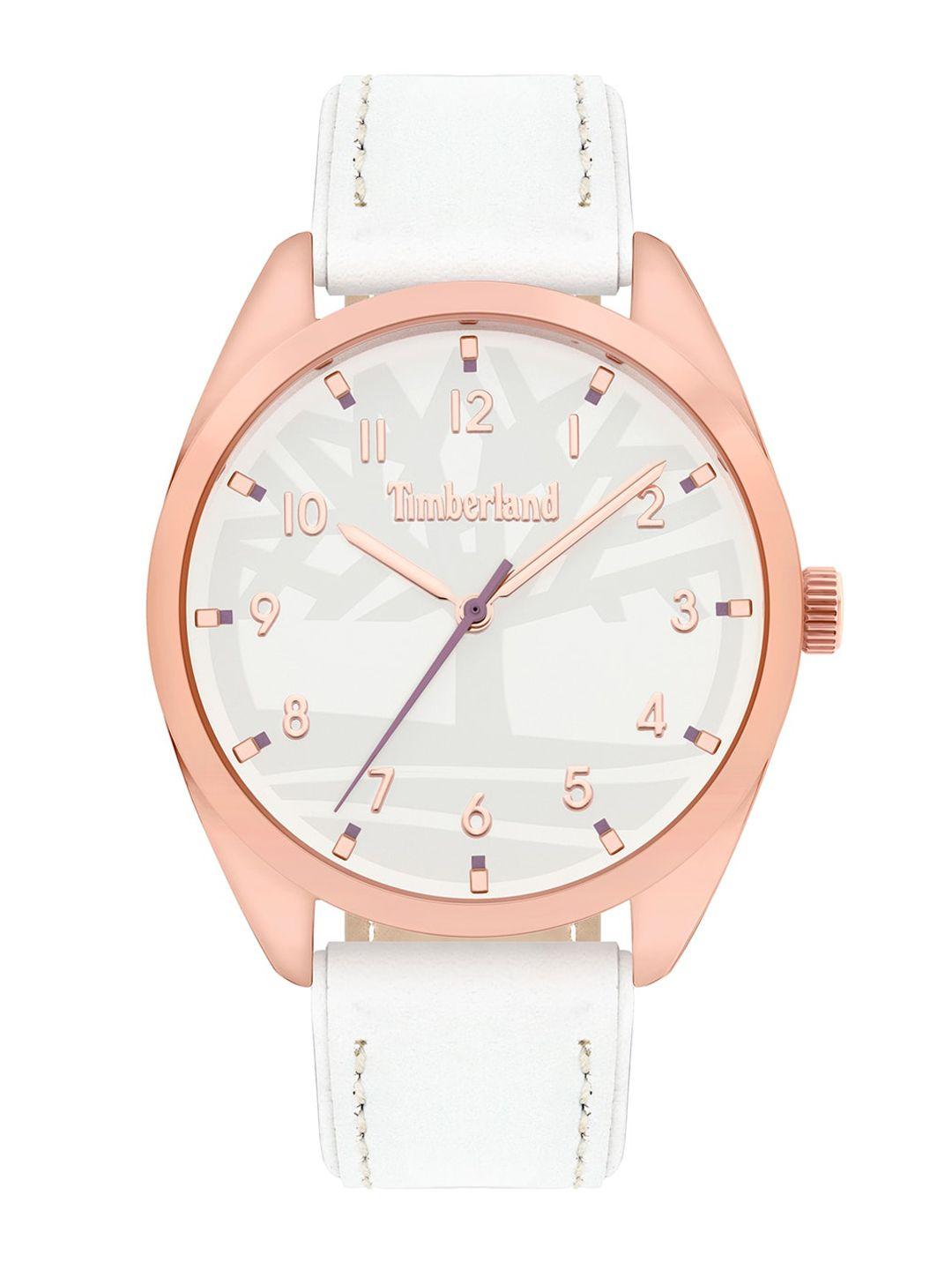 timberland women white solid watch bl.15959myr/01