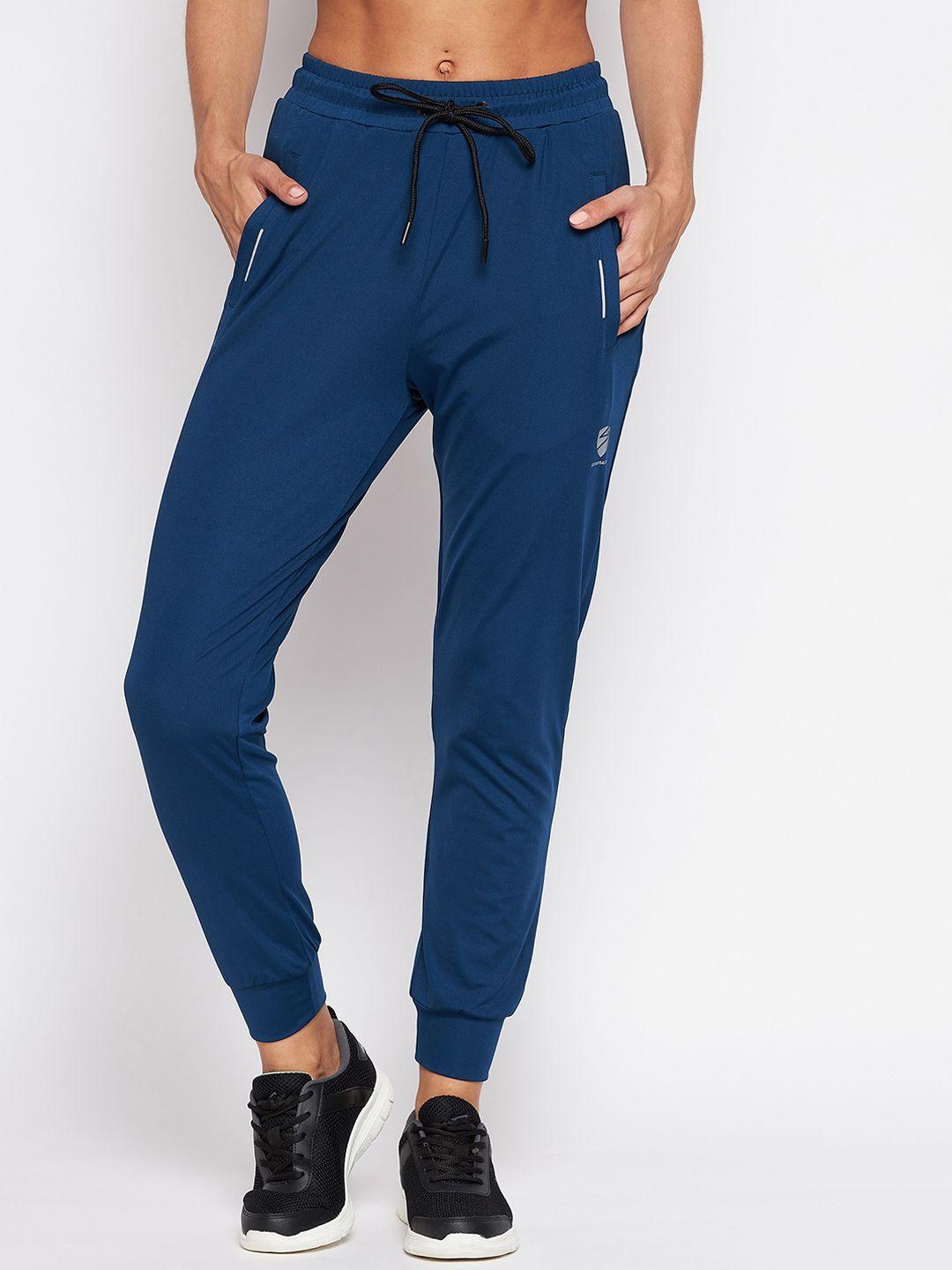 unpar women blue solid joggers