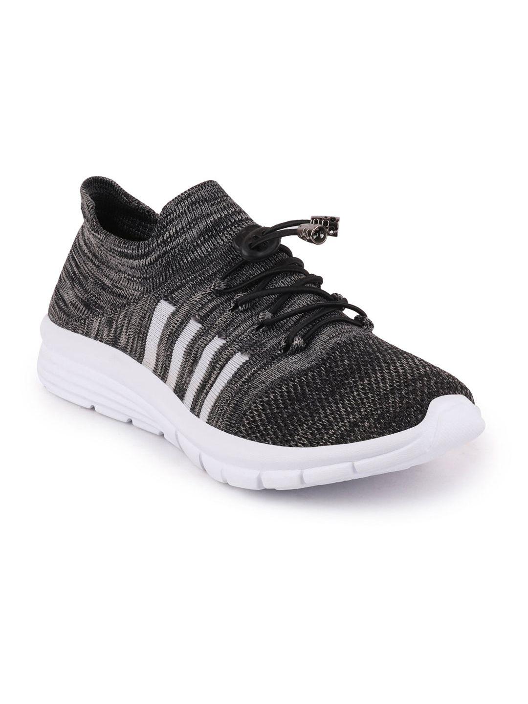 fausto men grey mesh walking non-marking lace-ups shoes