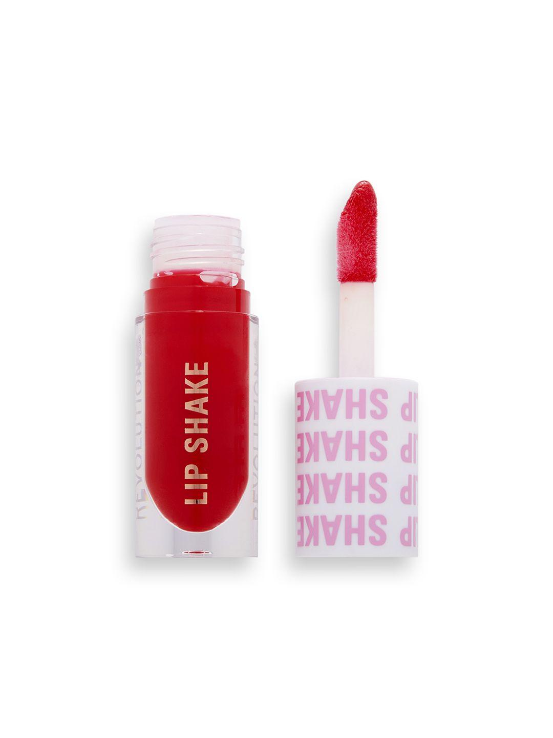 makeup revolution london highly pigmented lip shake lip gloss 4.6 ml - strawberry red