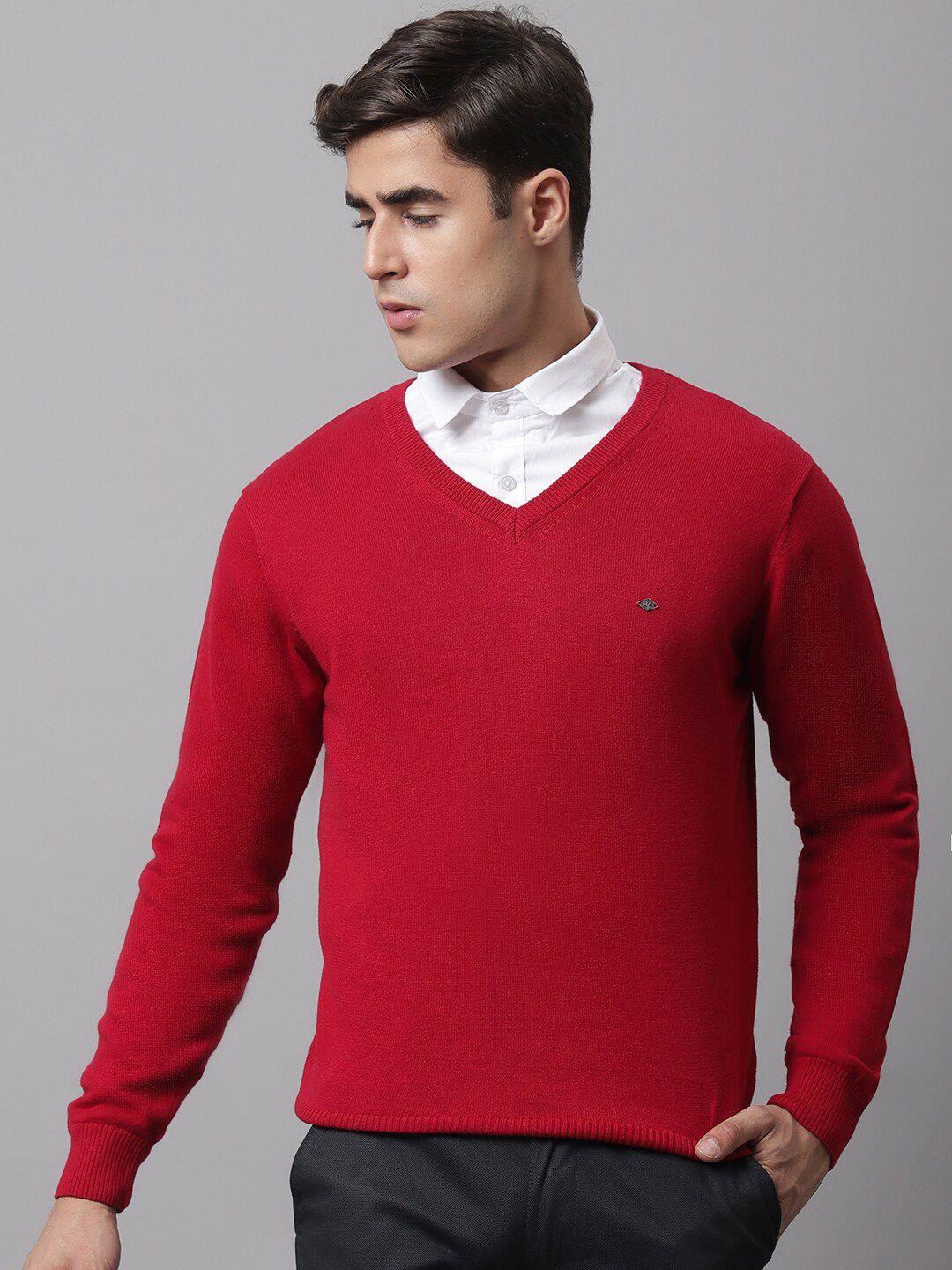 cantabil men red pullover