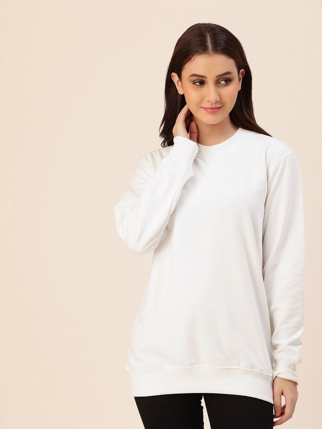 lounge dreams women white cotton sweatshirt