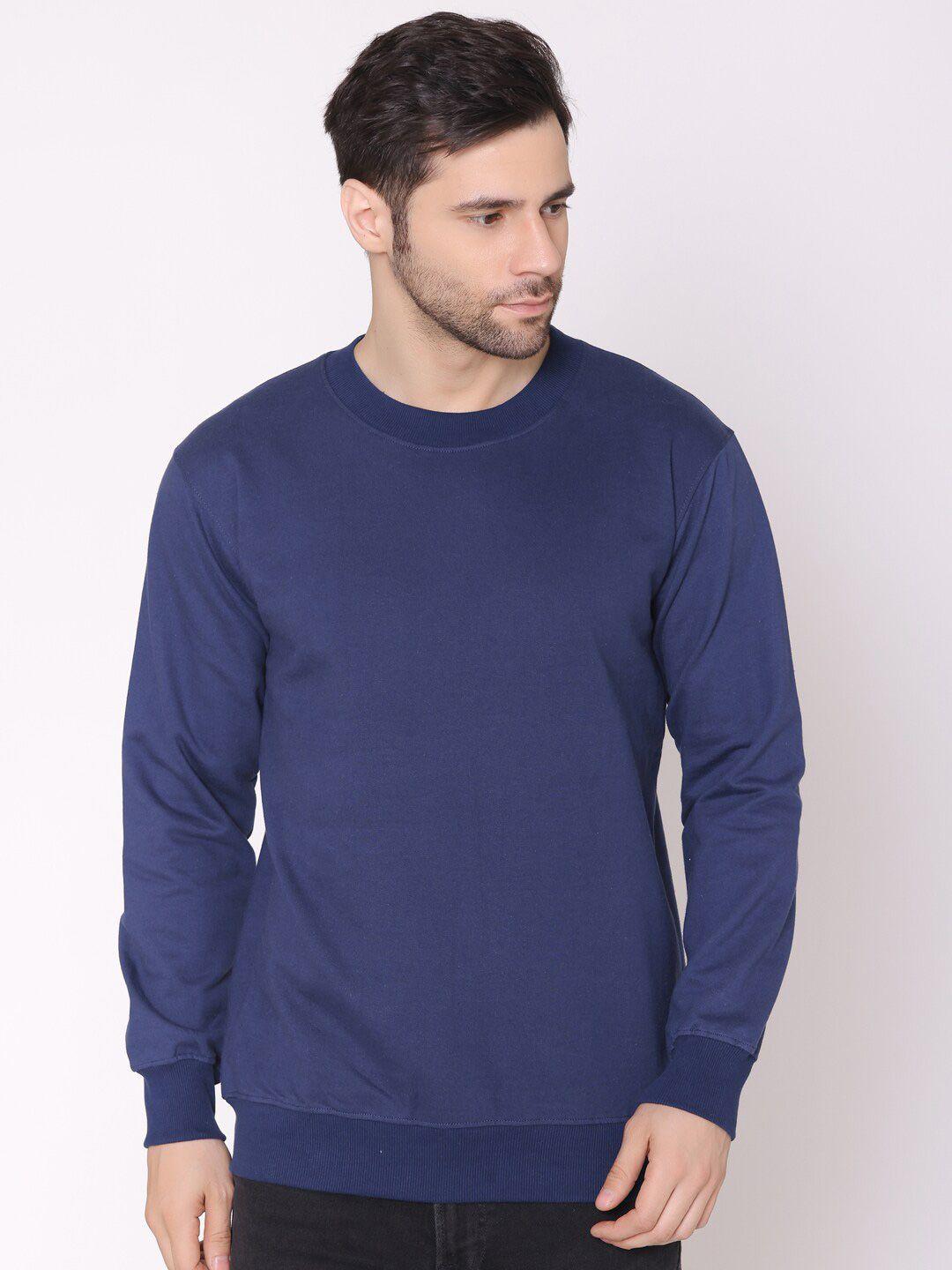 lounge dreams men navy blue cotton sweatshirt