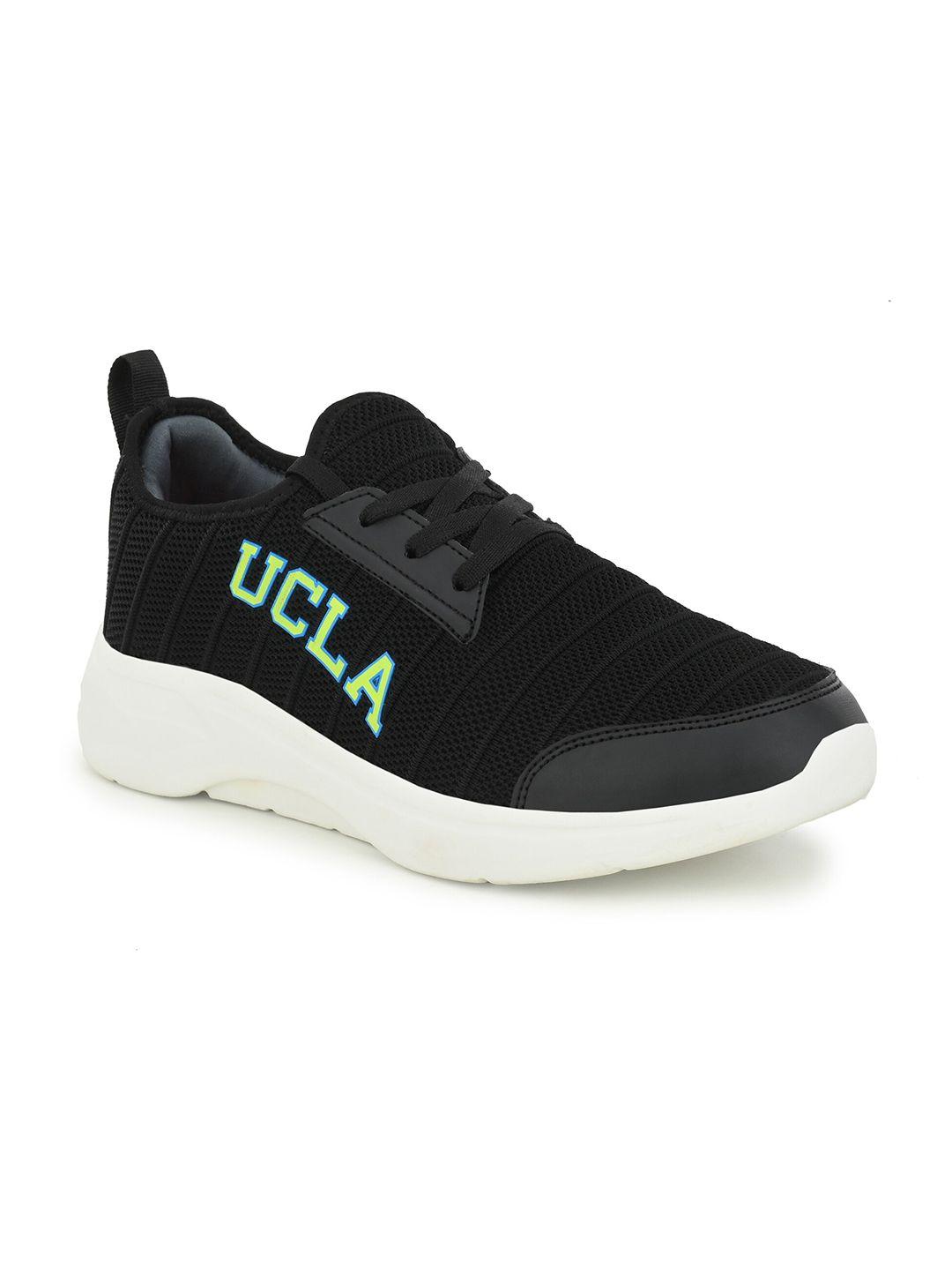 ucla men black & white running non-marking shoes