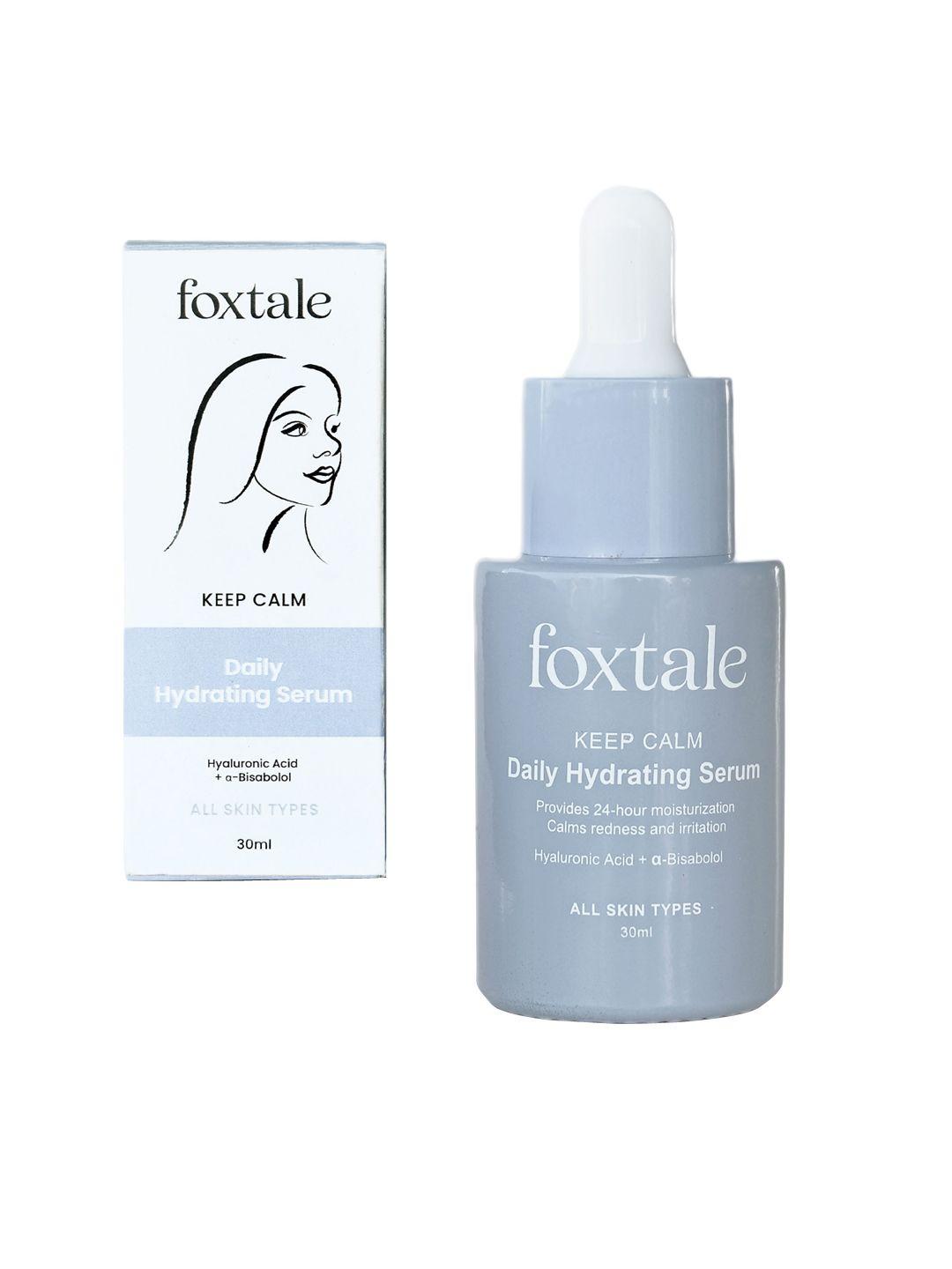 foxtale keep calm daily hydrating serum with hyaluronic acid for skin plumping - 30ml