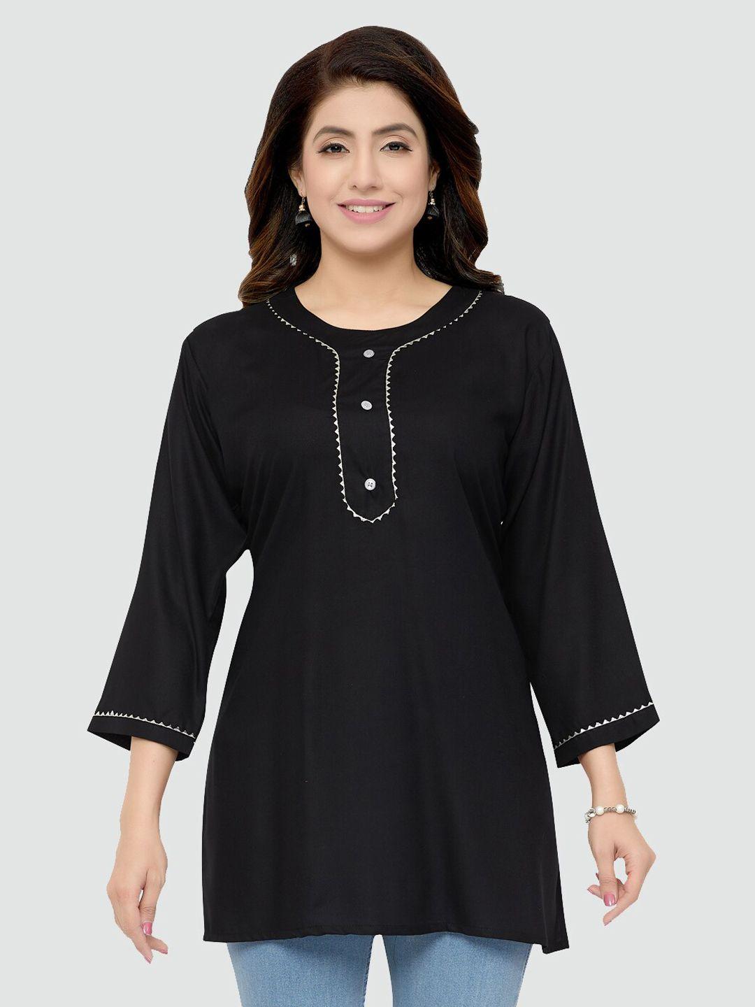 saree swarg women black kurti