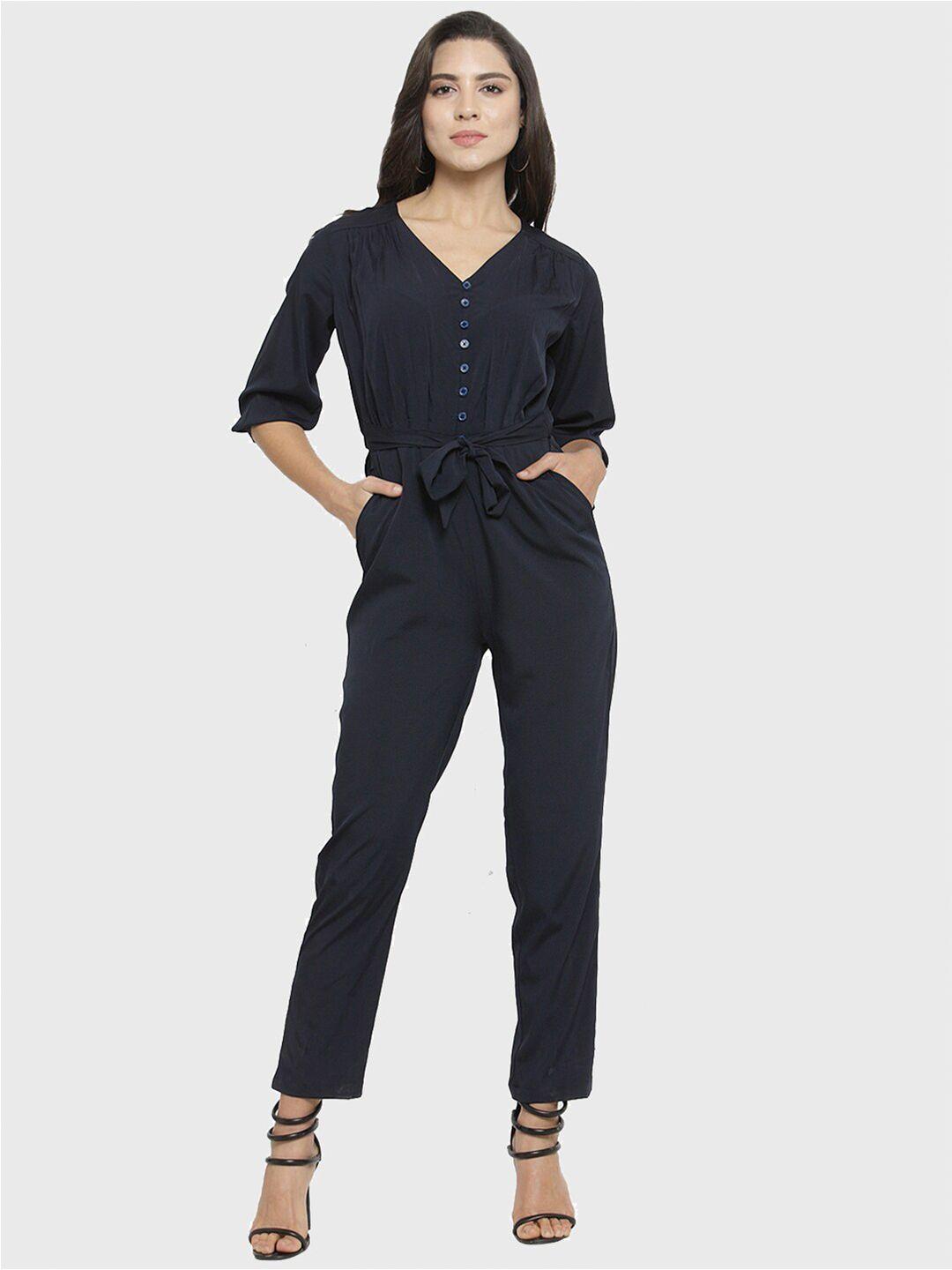 magnetic designs women blue basic jumpsuit