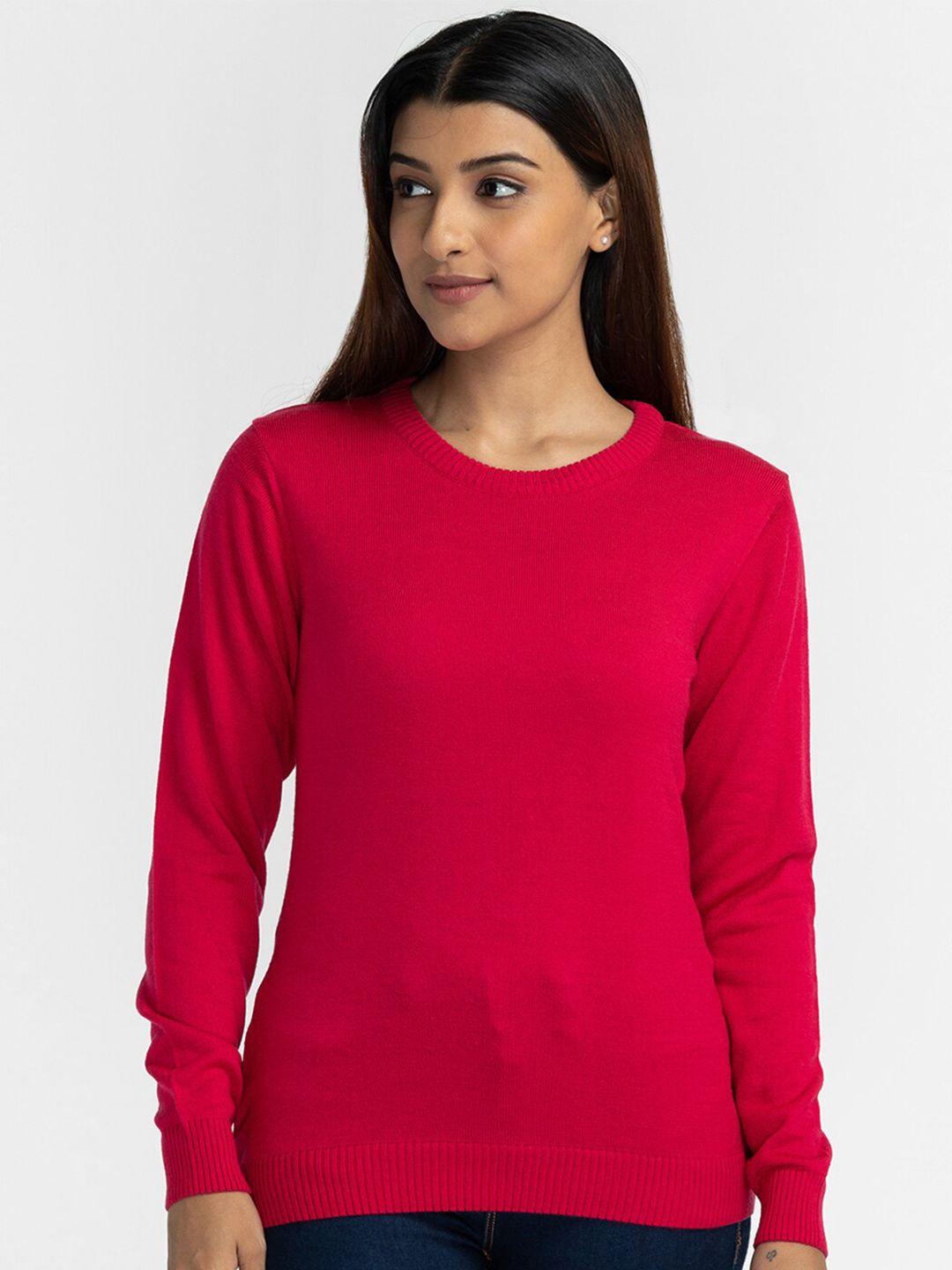 globus women fuchsia pullover