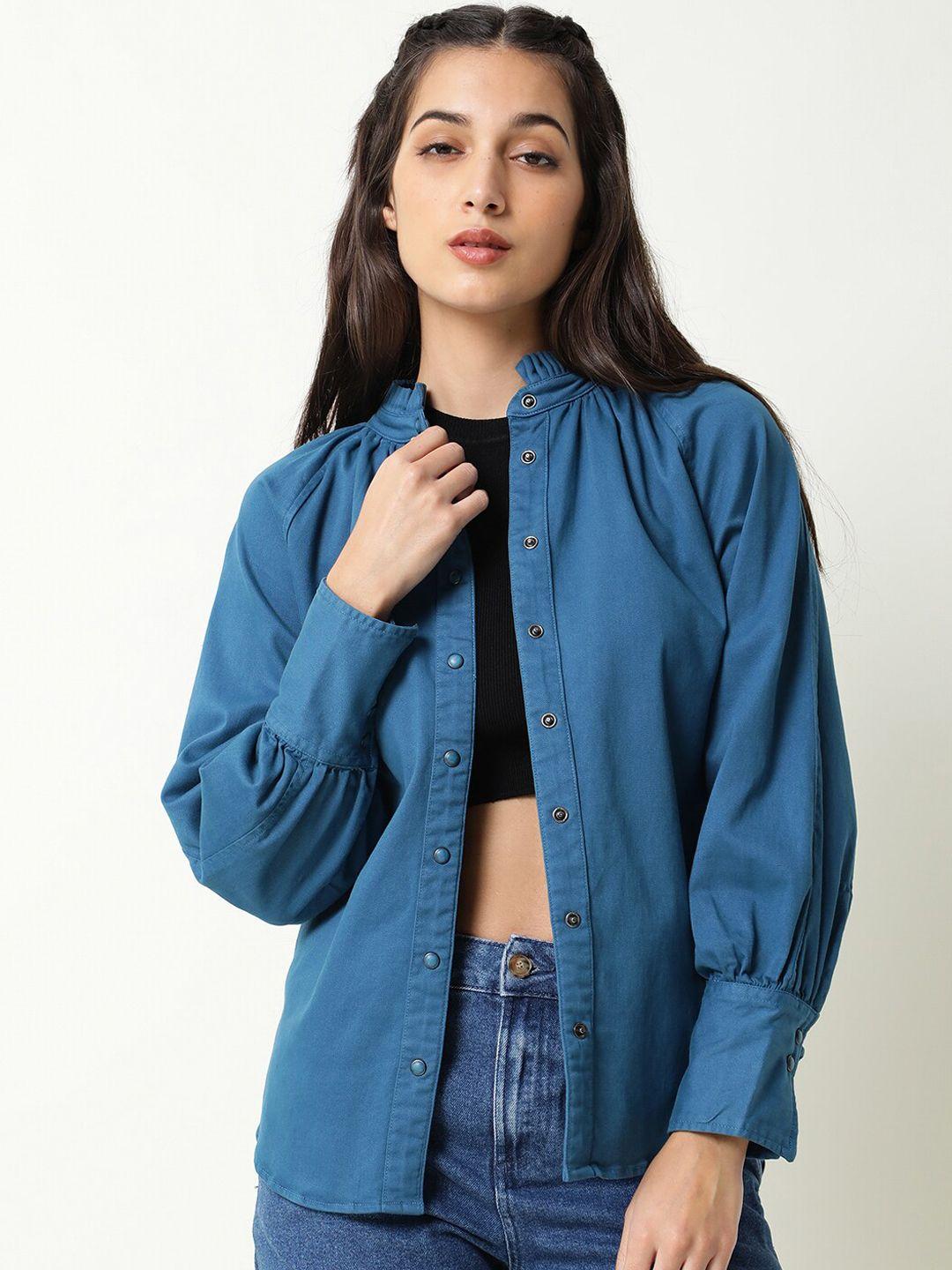 rareism women teal tailored jacket