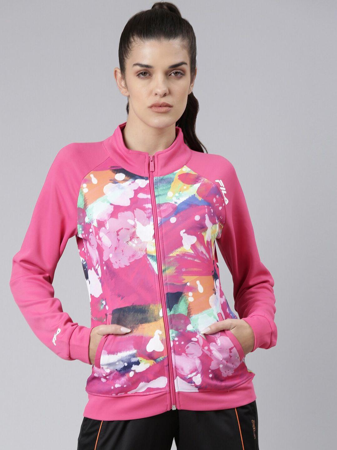 fila women pink sporty jacket