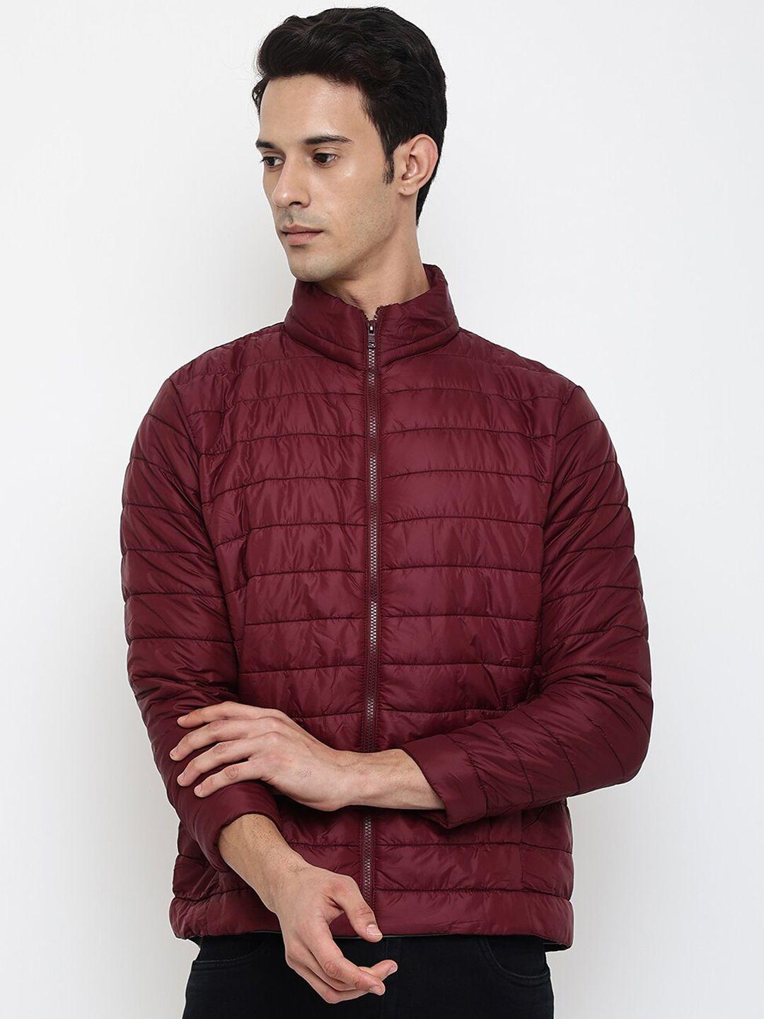 cantabil men maroon padded jacket