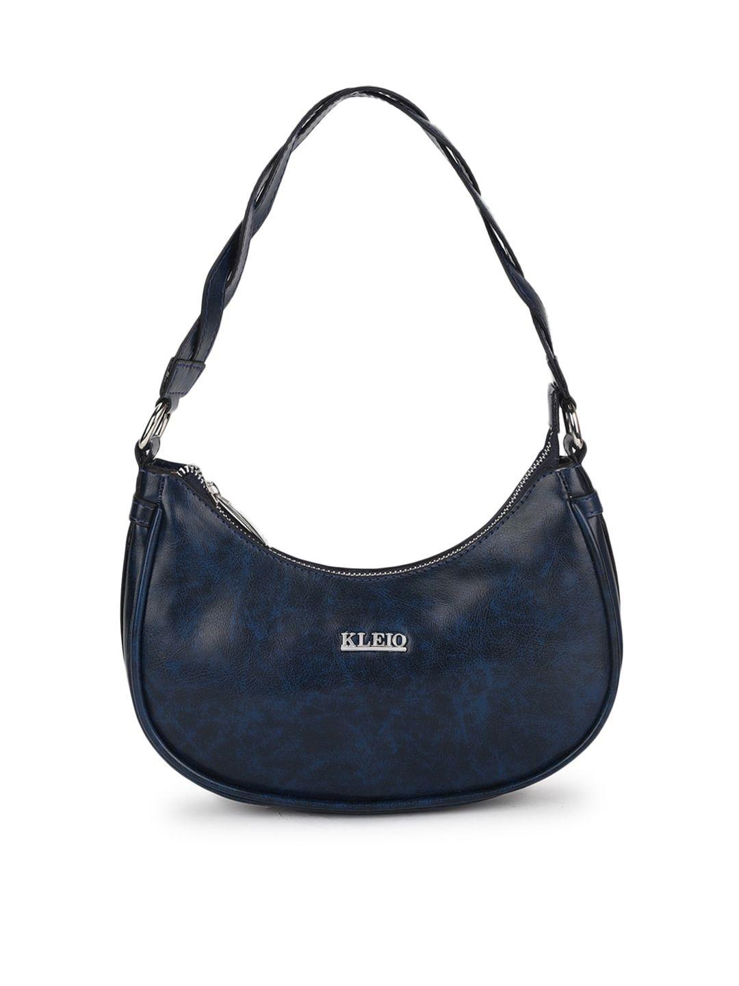 kleio blue half moon hobo bag