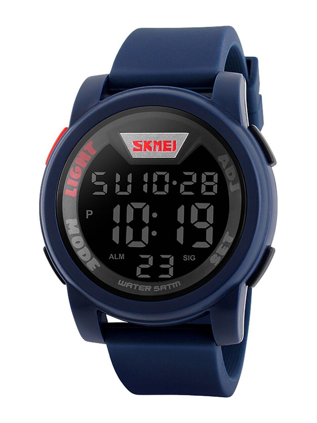 skmei men blue dial & blue straps digital multi function watch skmei1218blue