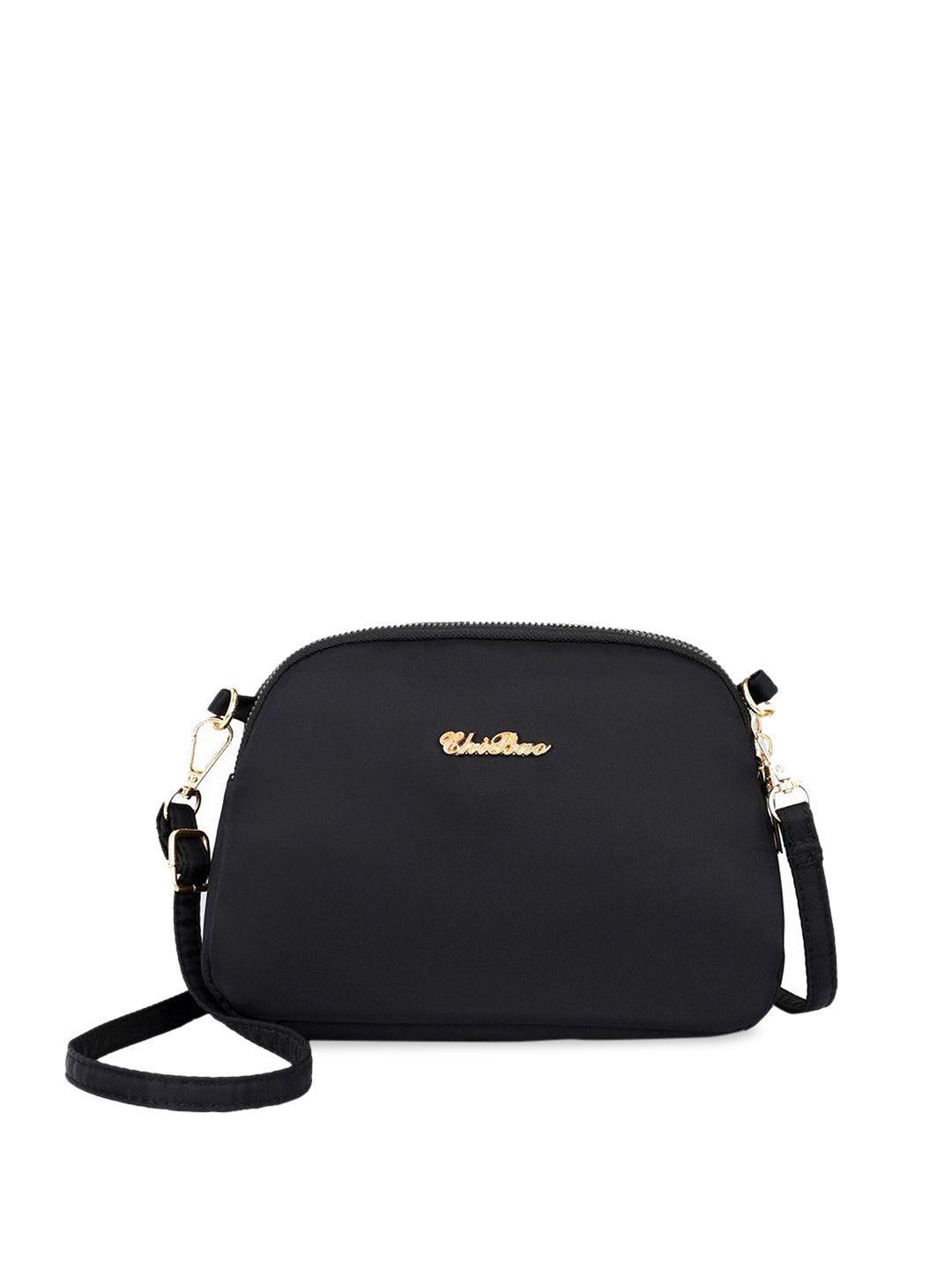 diva dale black textured structured sling bag