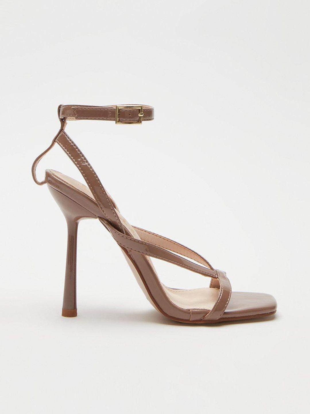 dorothy perkins brown solid stilettos