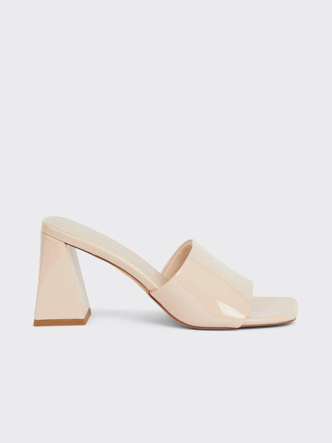 dorothy perkins pink block heel sandals