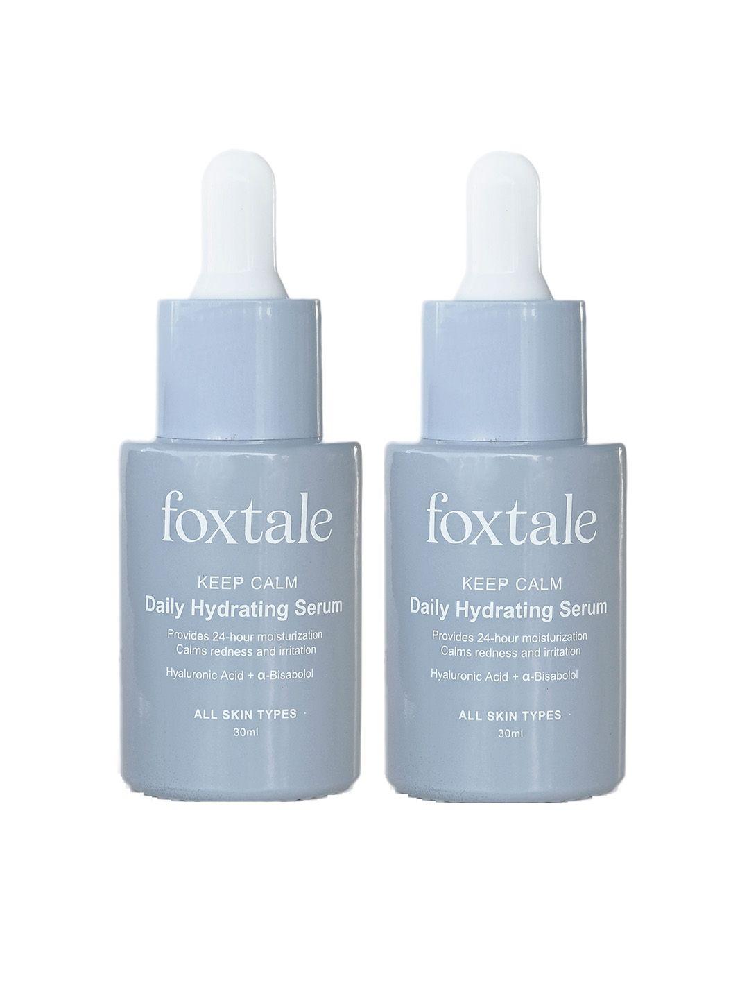 foxtale set of 2 keep calm daily hydrating serum with hyaluronic acid - 30ml each