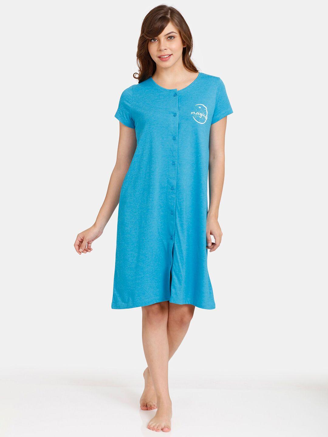 rosaline by zivame blue nightdress