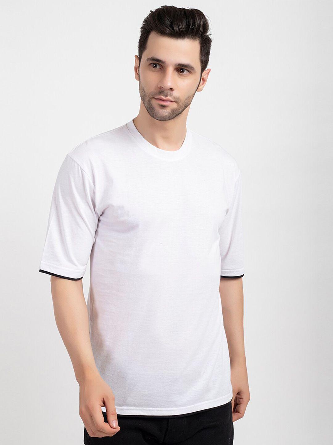 oakmans men white cotton t-shirt