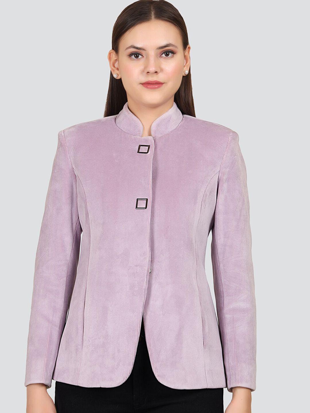 young club classic women purple wool winter peacoat