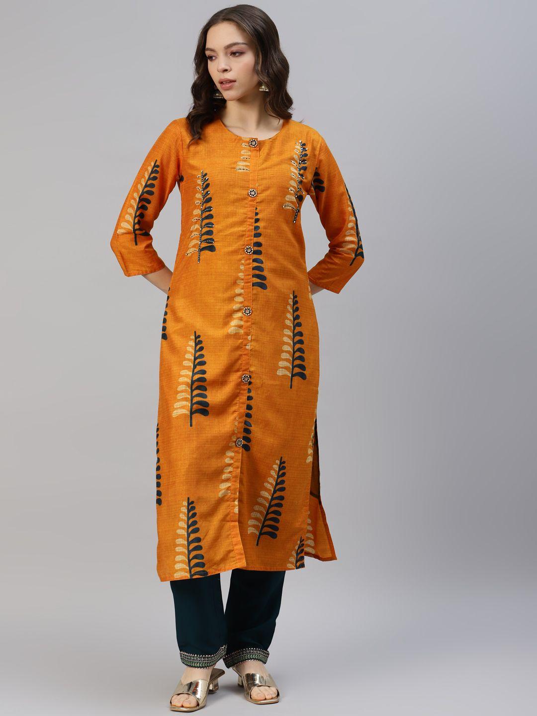 divyank women floral printed kurta