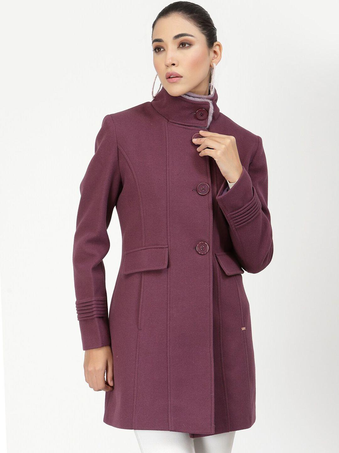 juelle women purple over coat