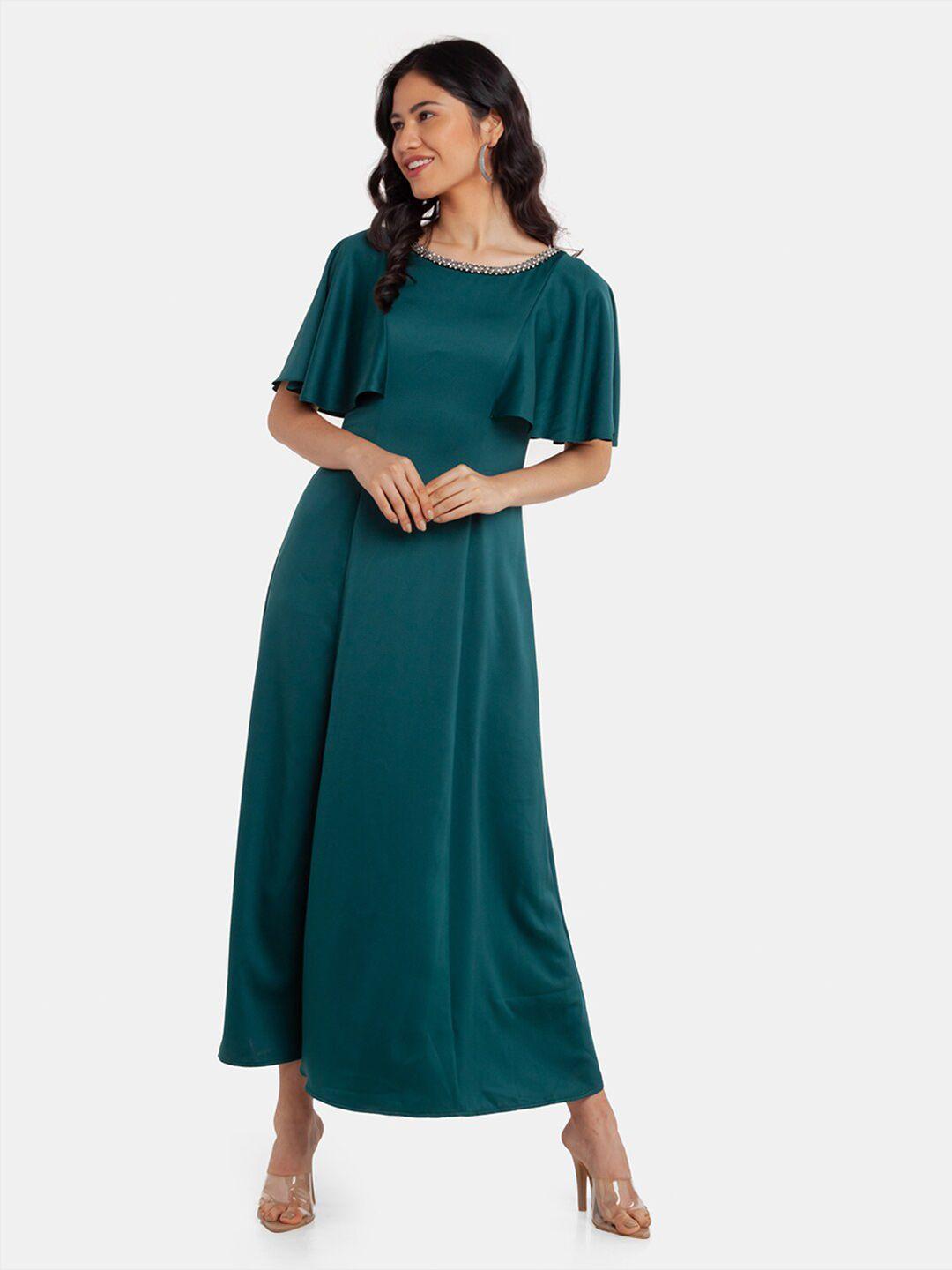 zink london teal maxi dress