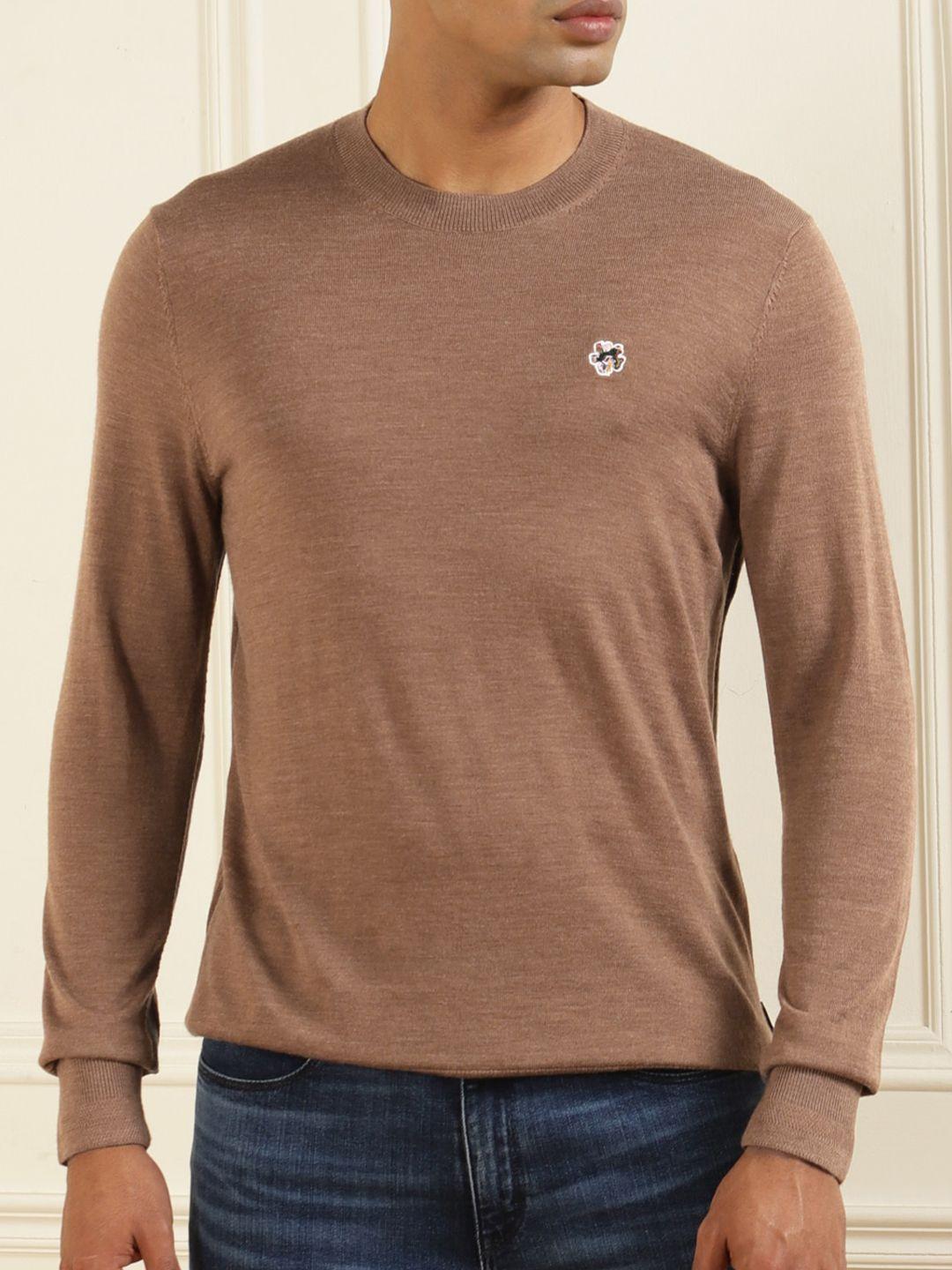 ted baker men brown wool pullover