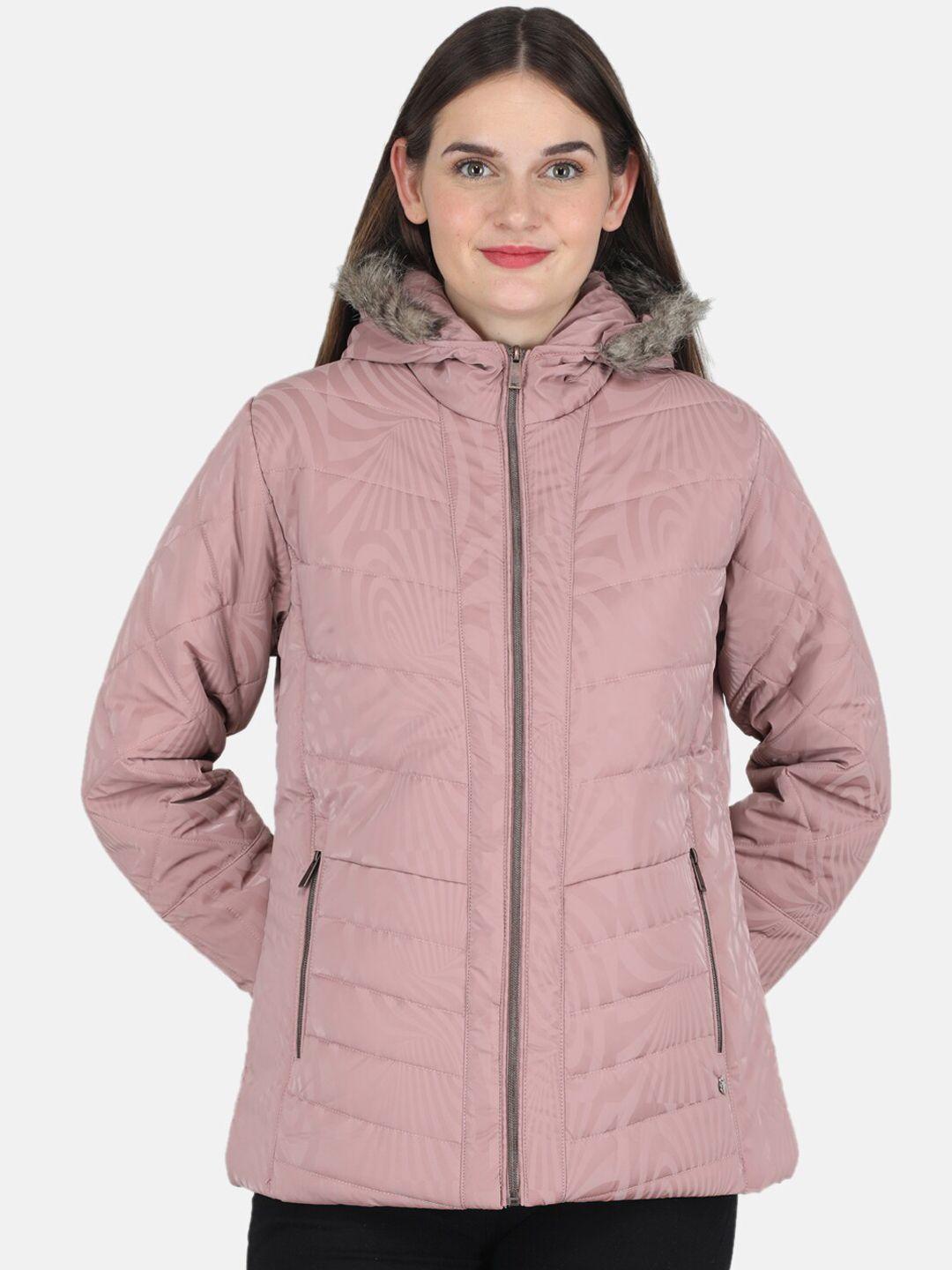 monte carlo women pink hooded parka jacket