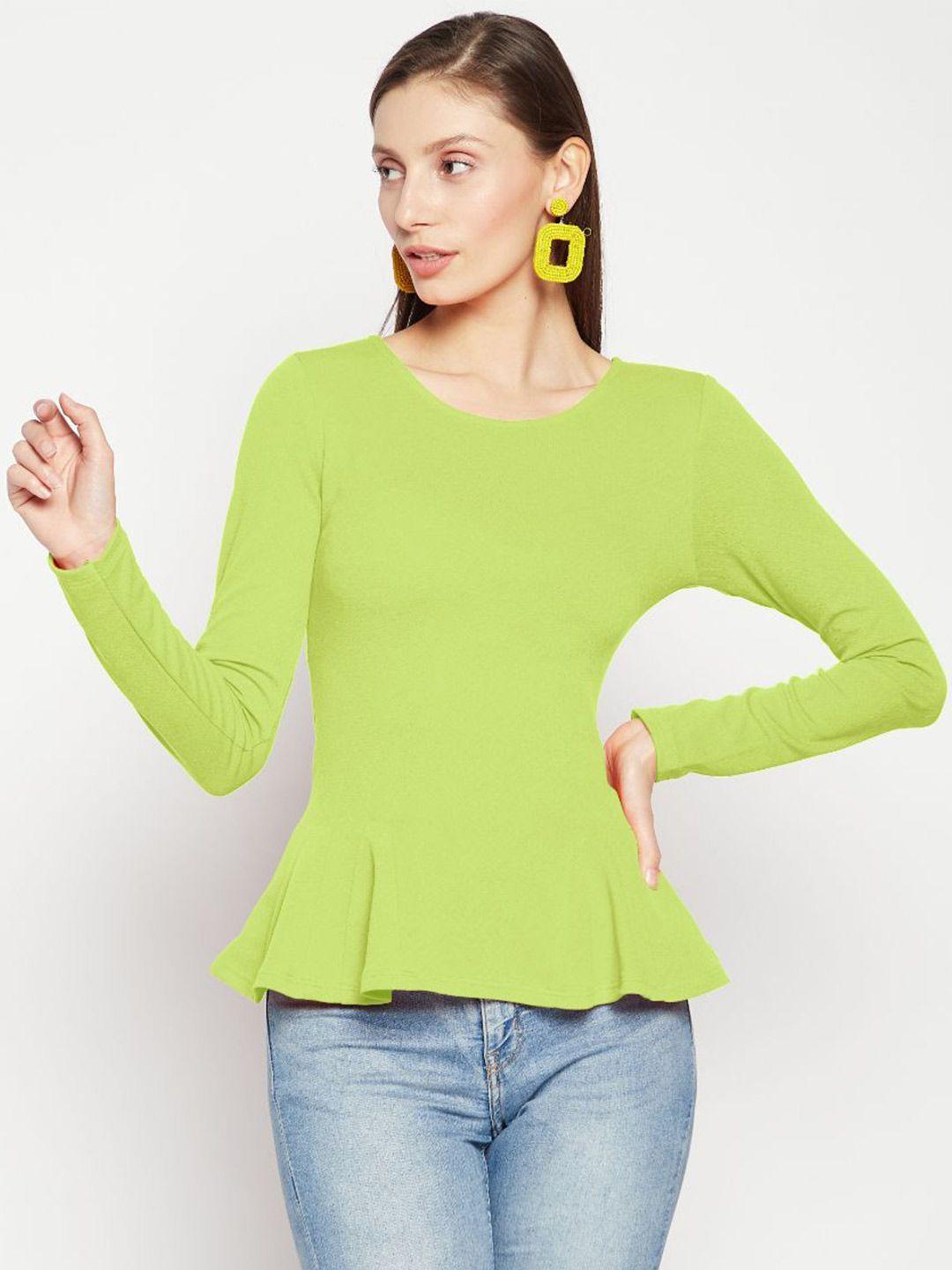 uptownie lite green peplum top