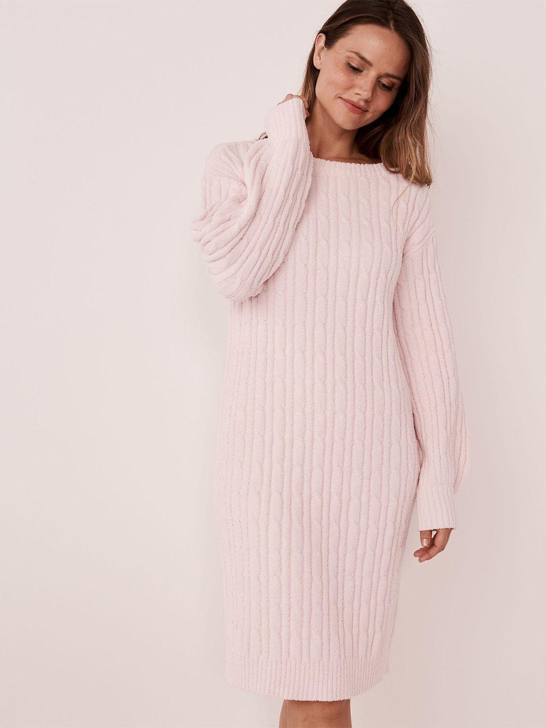 la vie en rose purple striped jumper dress