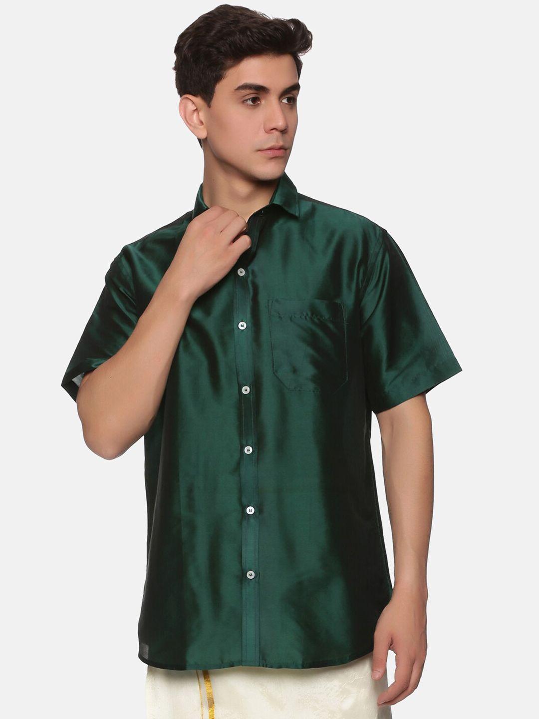 sethukrishna standard fit short sleeves casual shirt