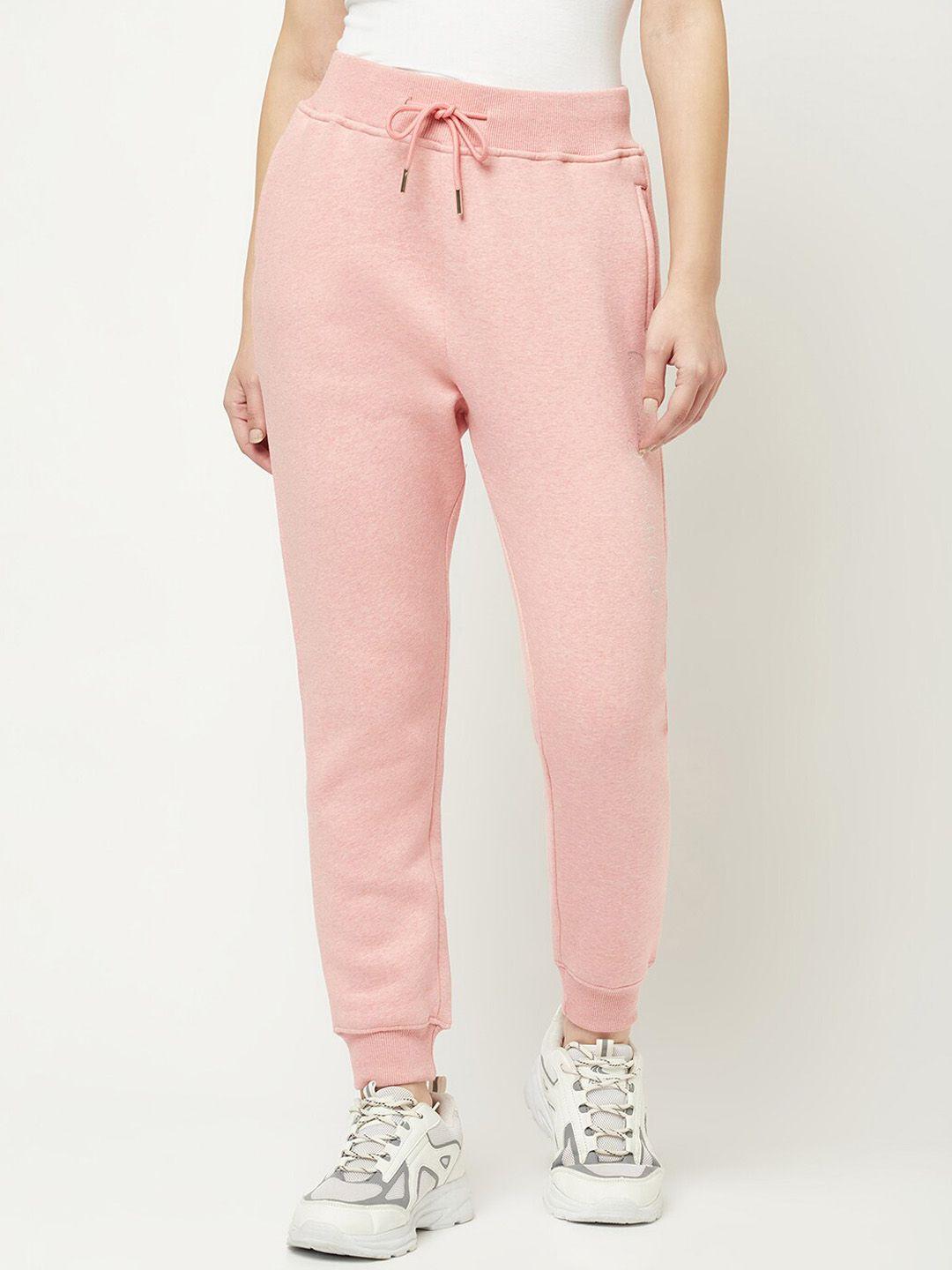 crimsoune club women pink slim-fit joggers