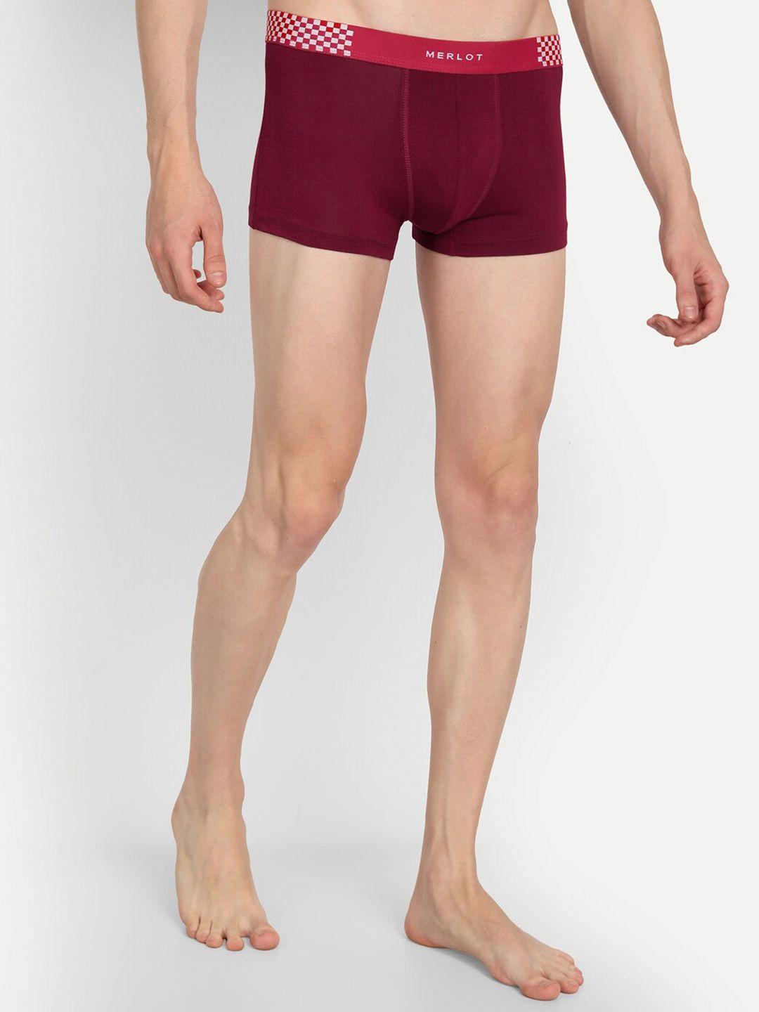 merlot men maroon short trunk