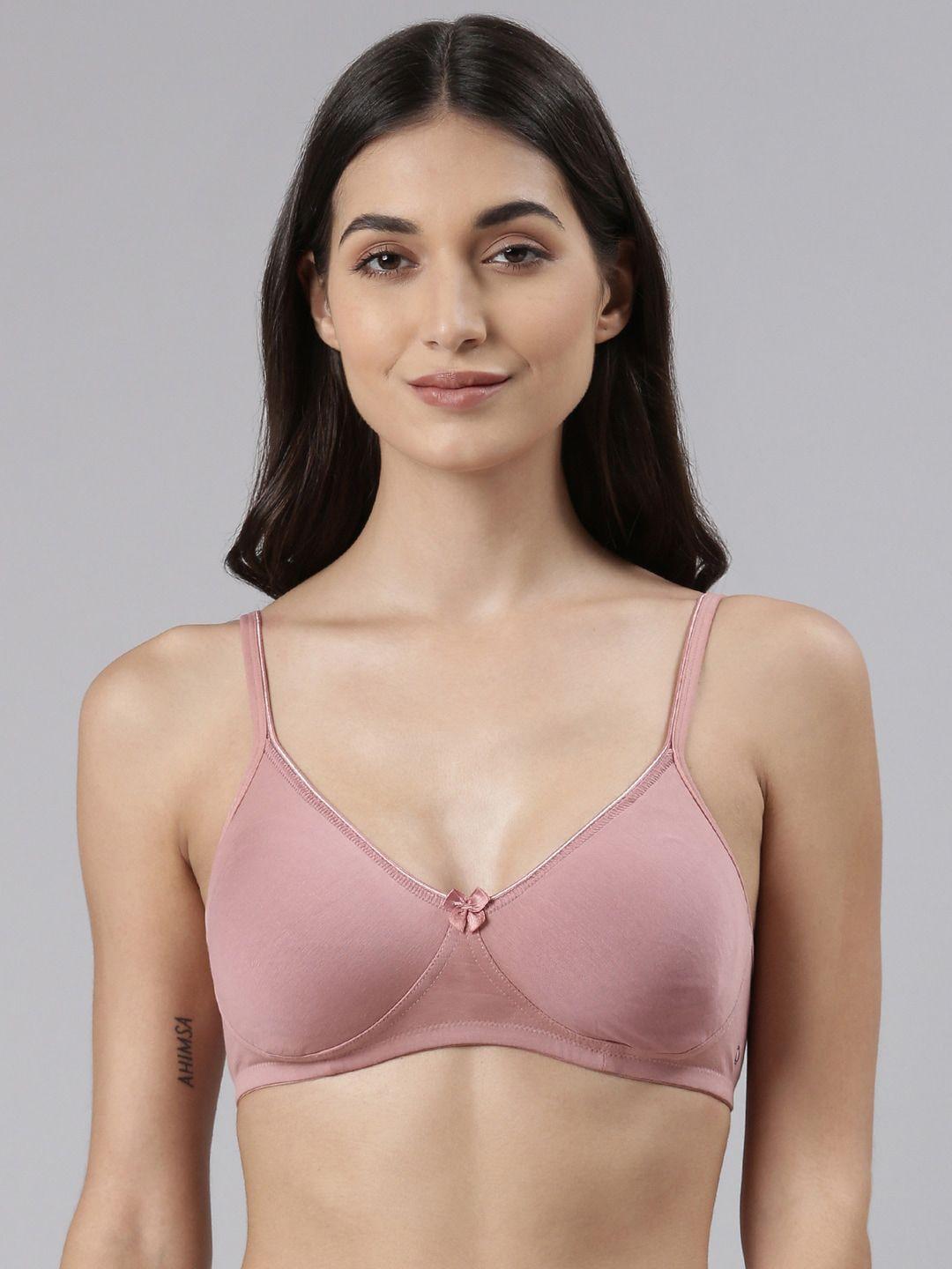 dollar missy pink non padded cotton bra