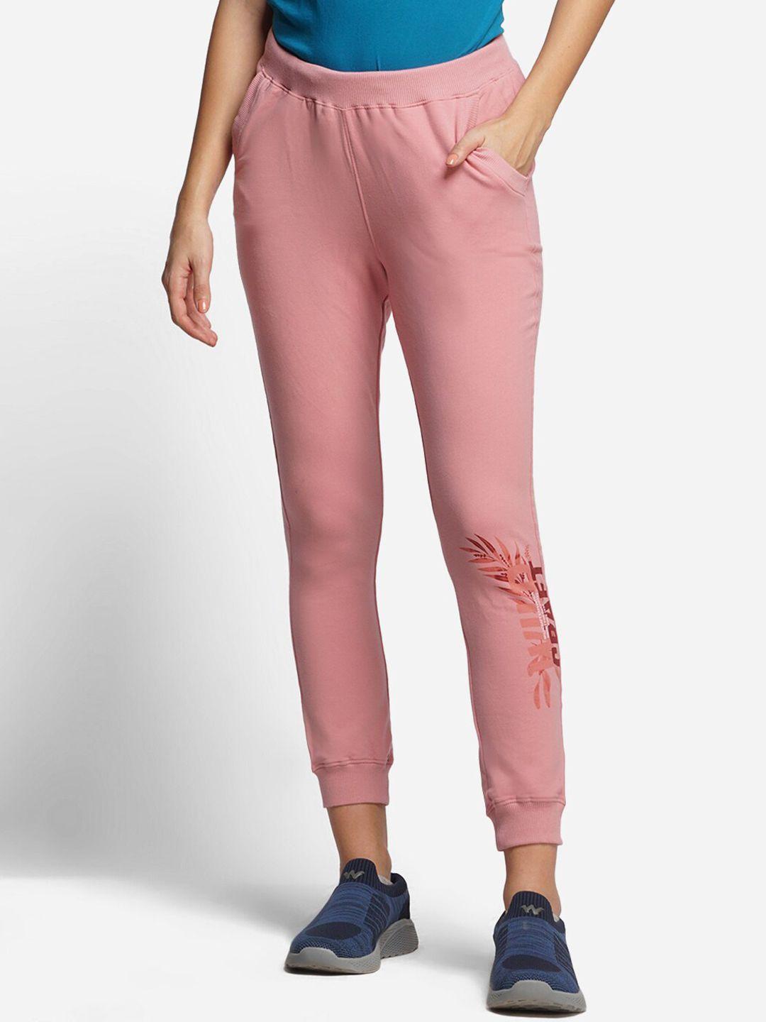 wildcraft women pink printed joggers