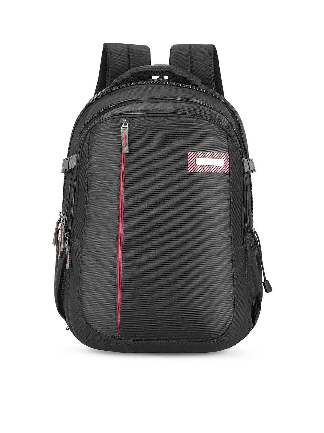 aristocrat unisex black padded ergonomic backpack