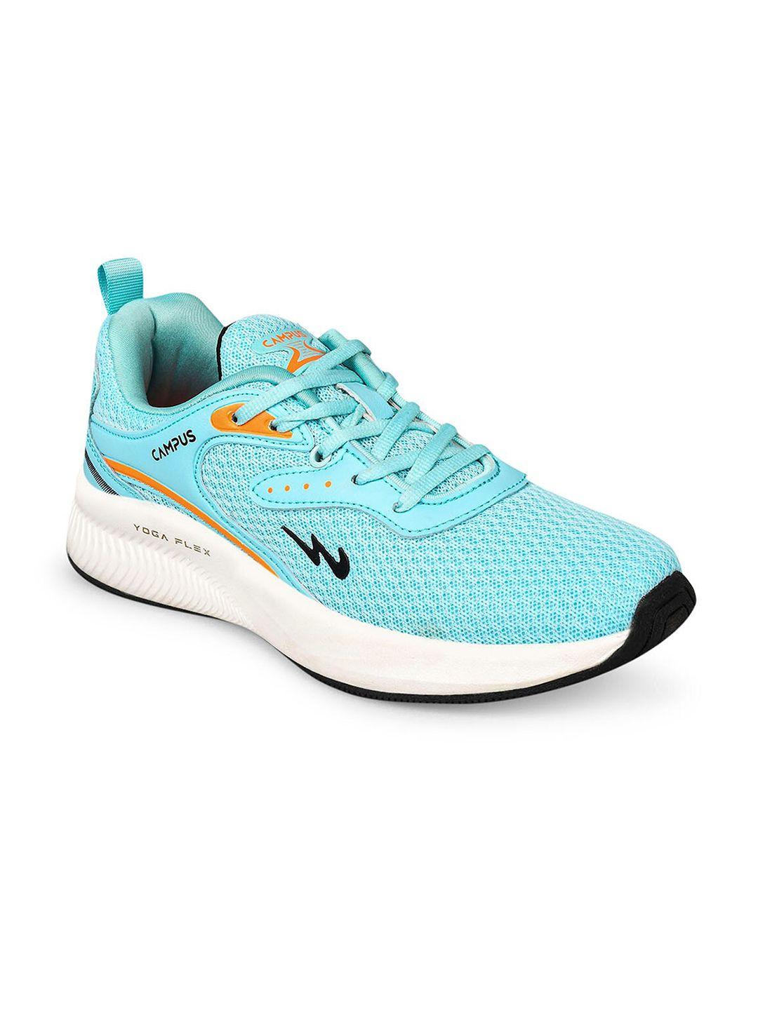 campus women green mesh running shoes