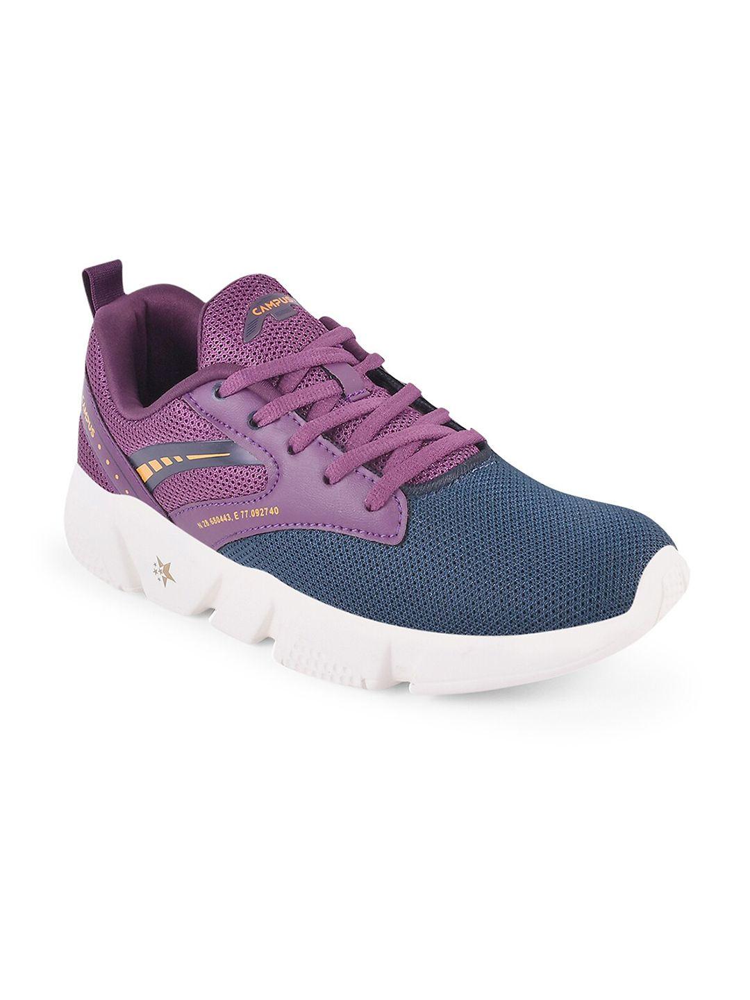 campus women navy blue mesh running shoes