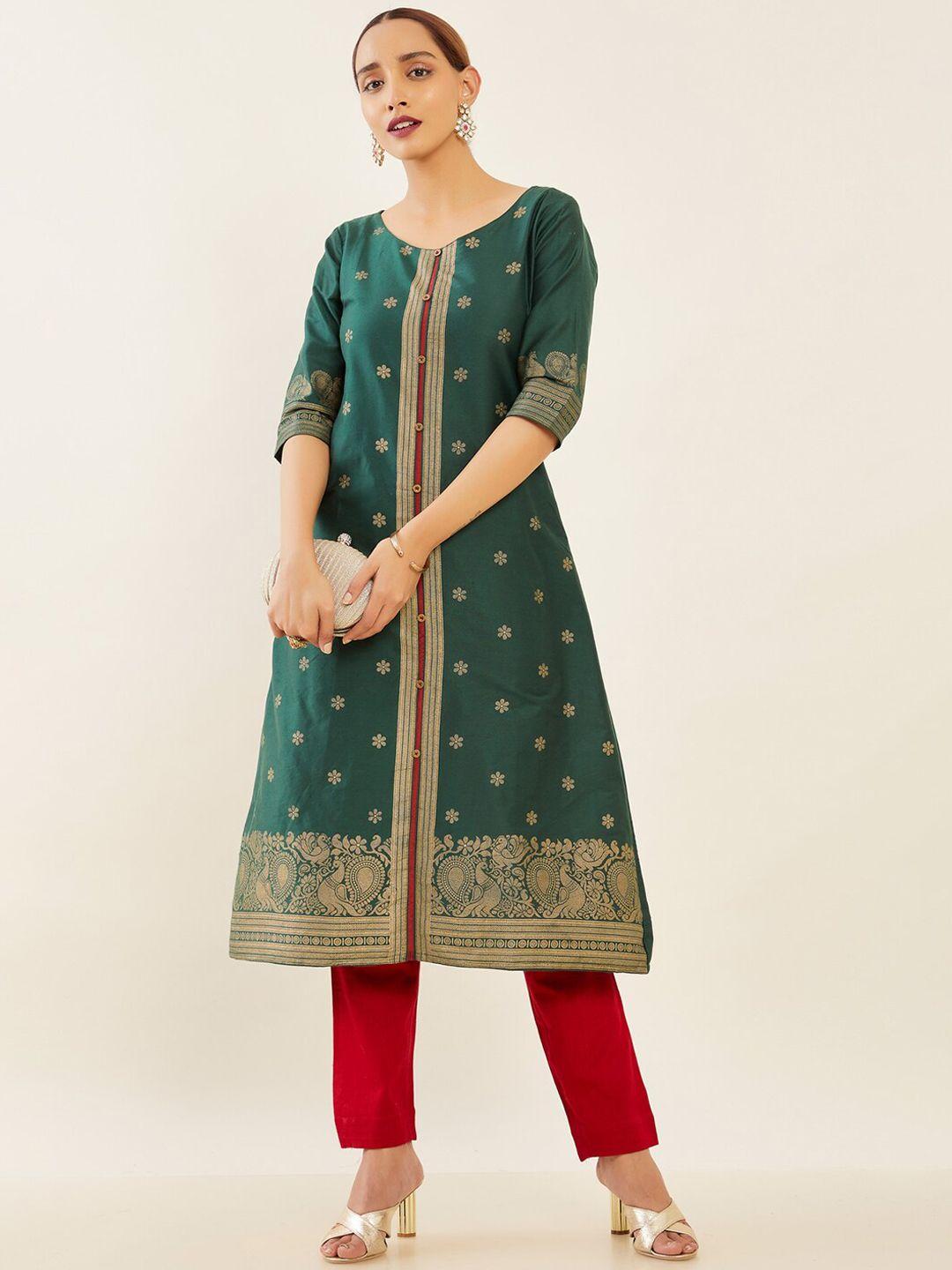 maybell  ethnic motifs a-line kurta